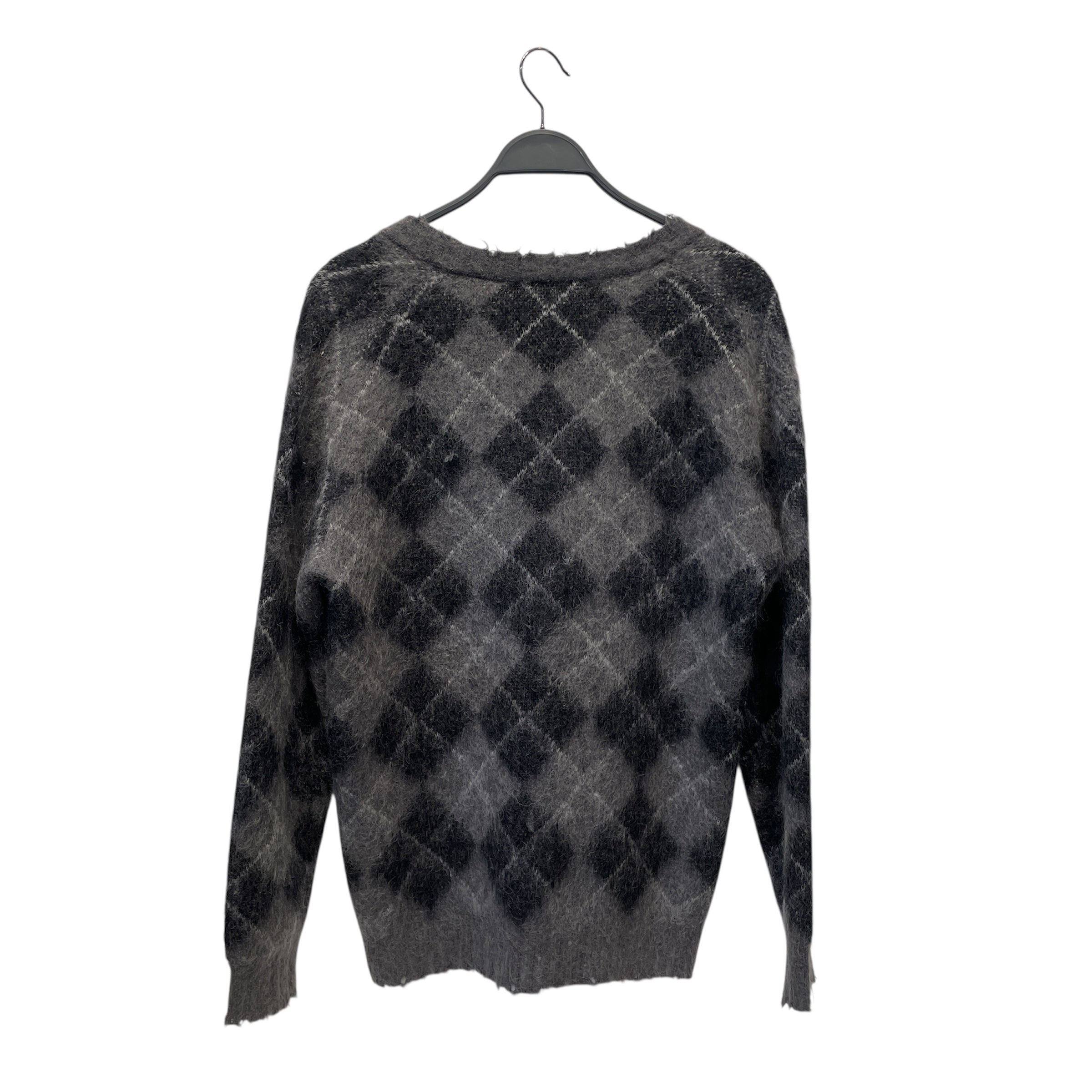 R13/Cardigan/XS/All Over Print/Mohair/GRY/ view 2