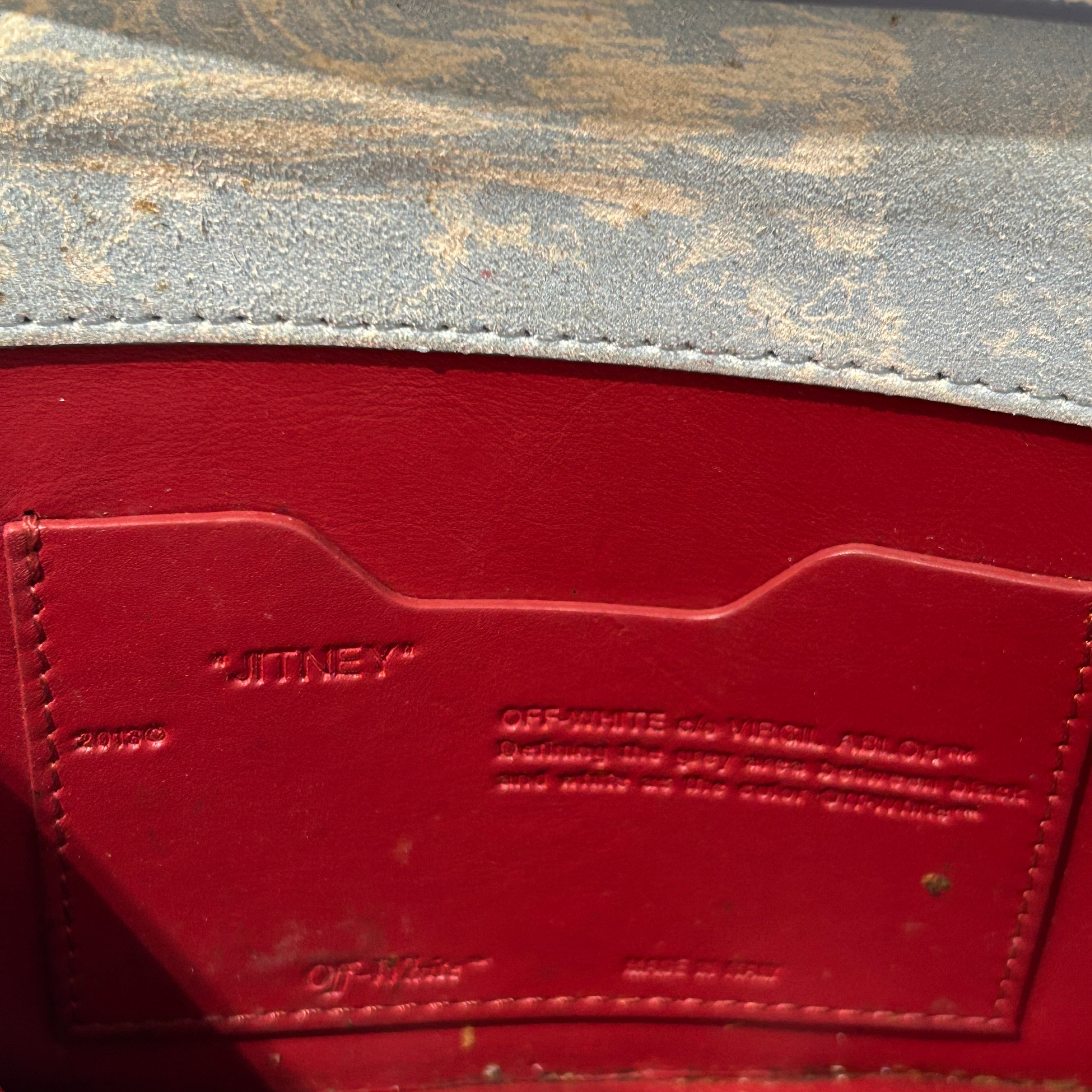 OFF-WHITE/Cross Body Bag/BLU/silver logo hardware view 5