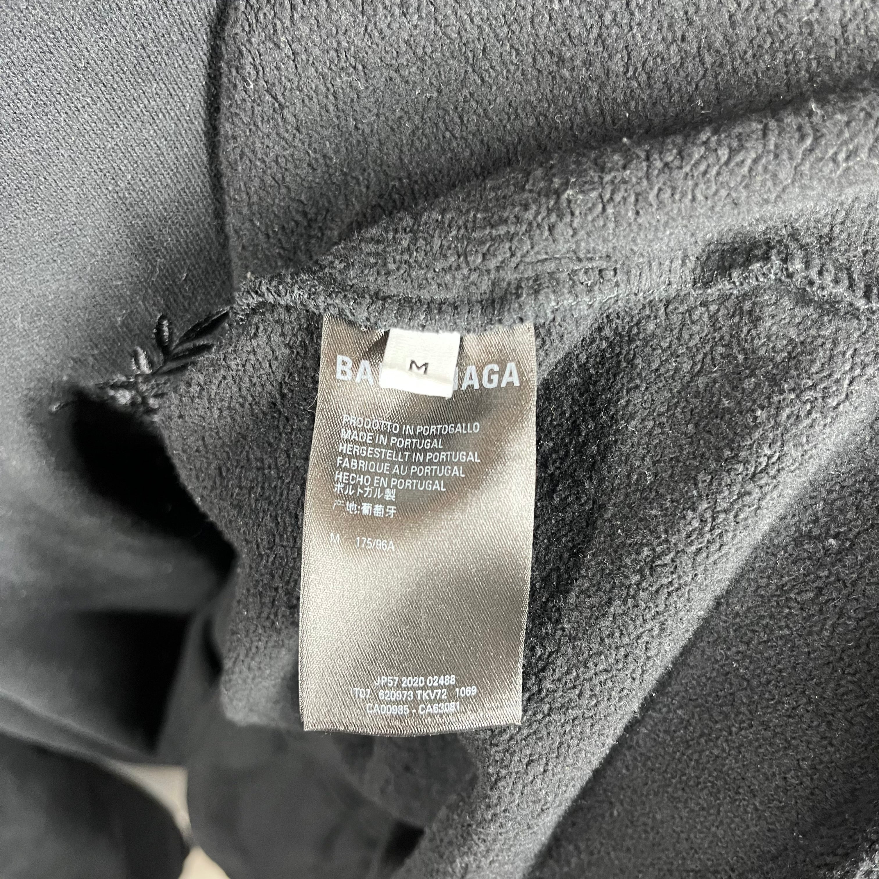 BALENCIAGA/Hoodie/M/Cotton/BLK/Double Lion BB Embroidered view 4