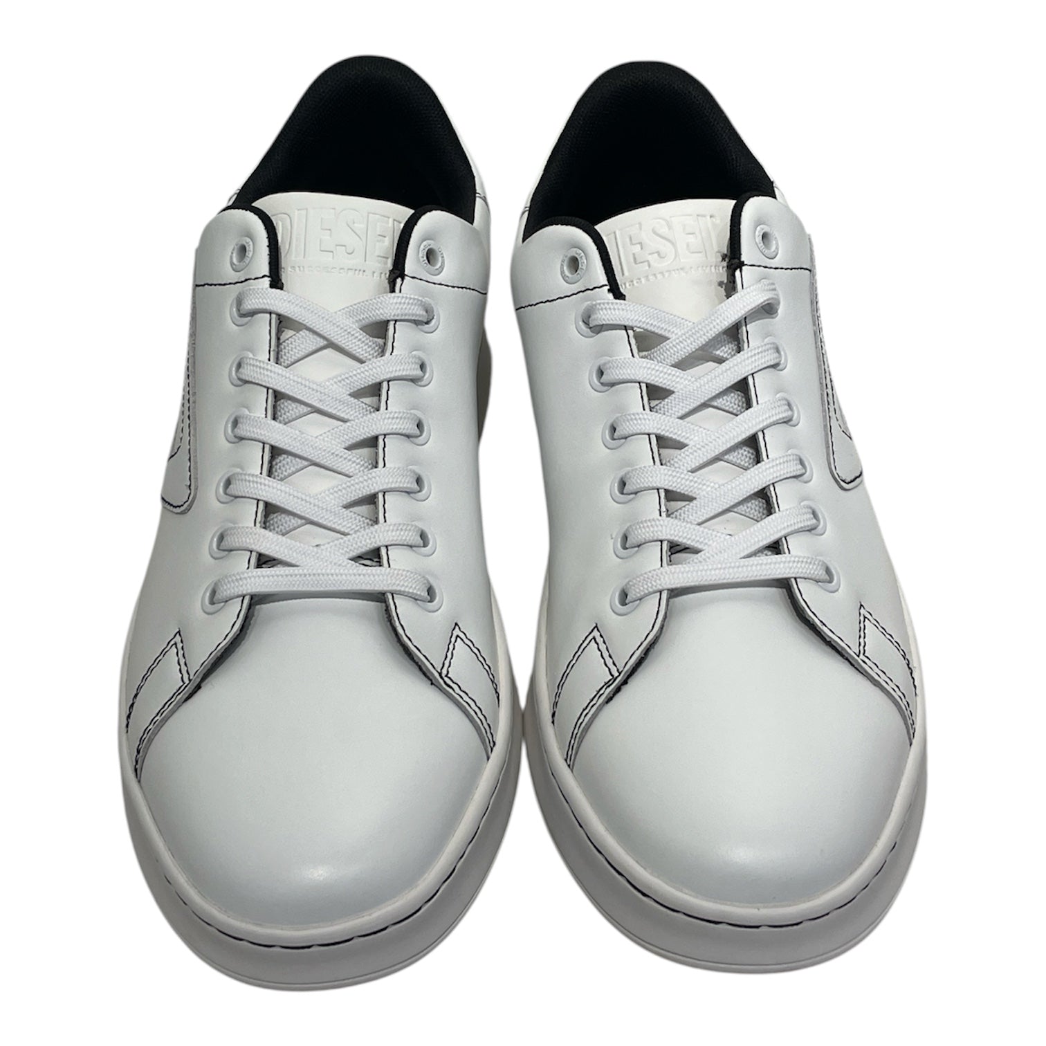 DIESEL/Low-Sneakers/US 10.5/Leather/WHT/ view 4