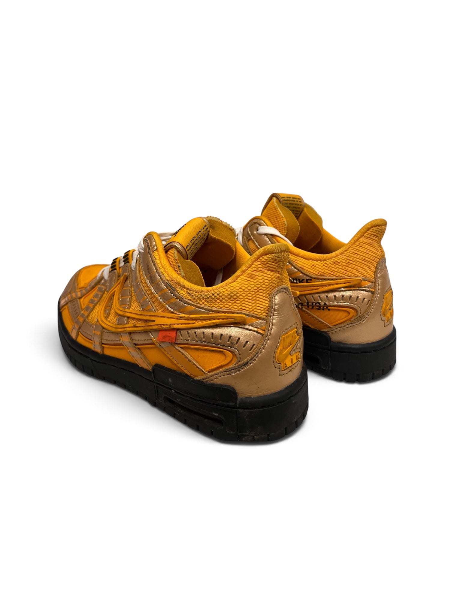 NIKE/OFF-WHITE/Low-Sneakers/US 8.5/GLD/AIR RUBBER DUNK UNI GOLD view 2