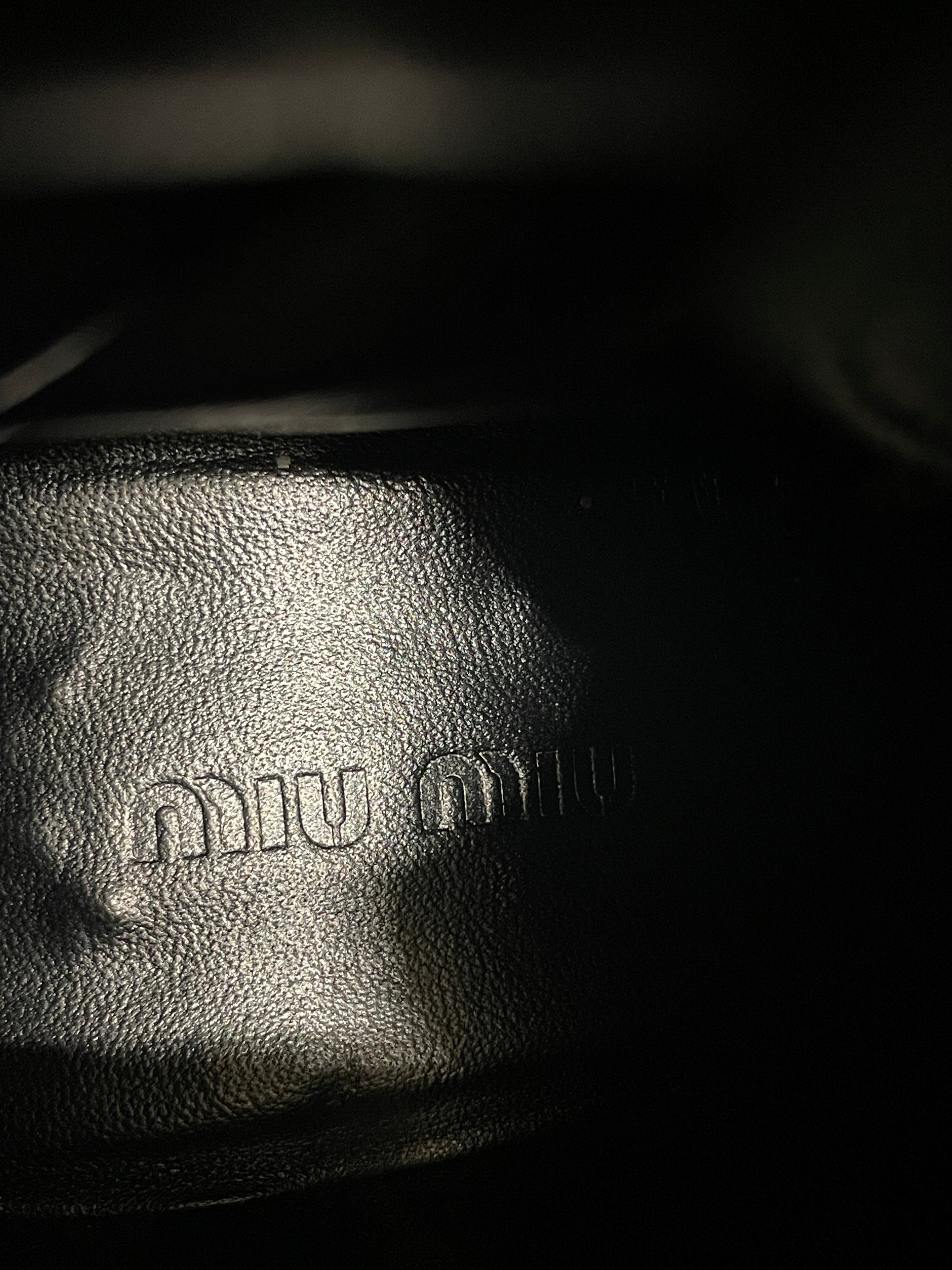 MIU MIU/Booties/EU 40/Leather/BLK/ view 8