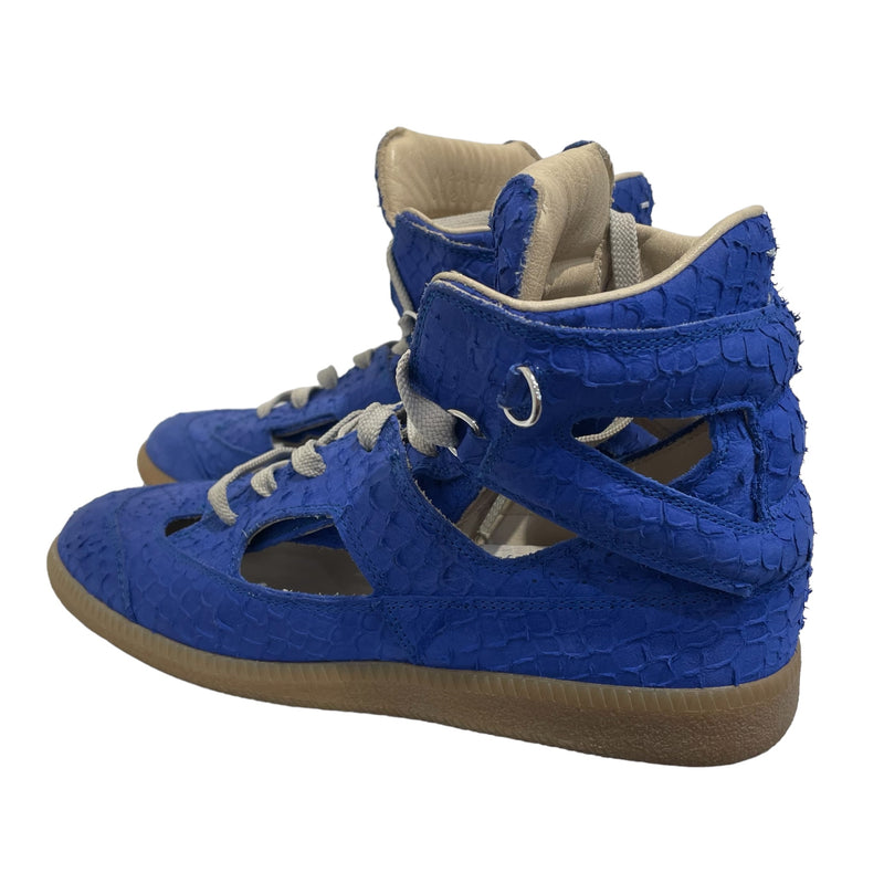 Maison Margiela/Hi-Sneakers/EU 37/Leather/BLU/SNAKE SKIN SEE THROUGH