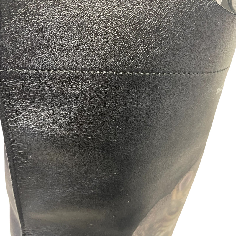 BALENCIAGA/Clutch Bag/L/Leather/BLK/BALENCIAGA CAT BAG