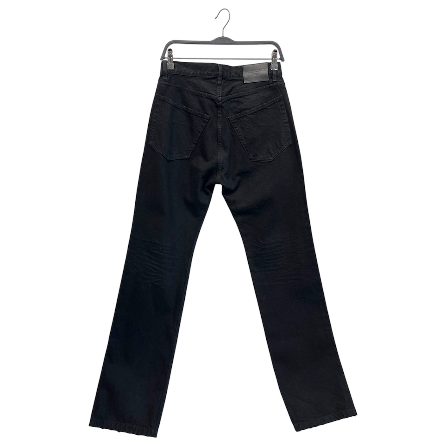 BALENCIAGA/Straight Pants/25/Polyester/BLK/Button Fly/Straight Black Jeans view 2