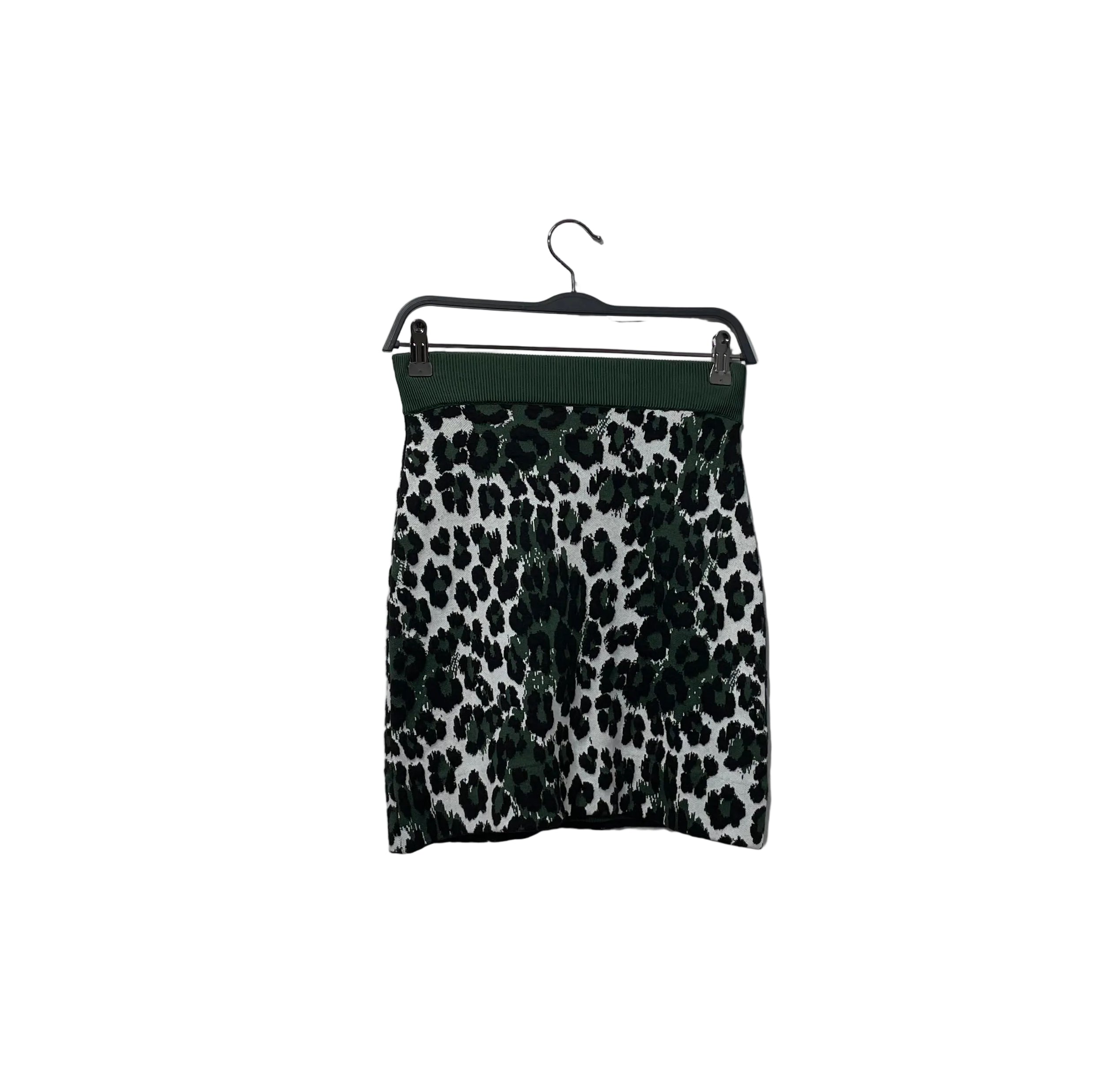 KENZO/Skirt/XS/Leopard/Rayon/GRN/JCQRD KNIT CHEETAH view 1
