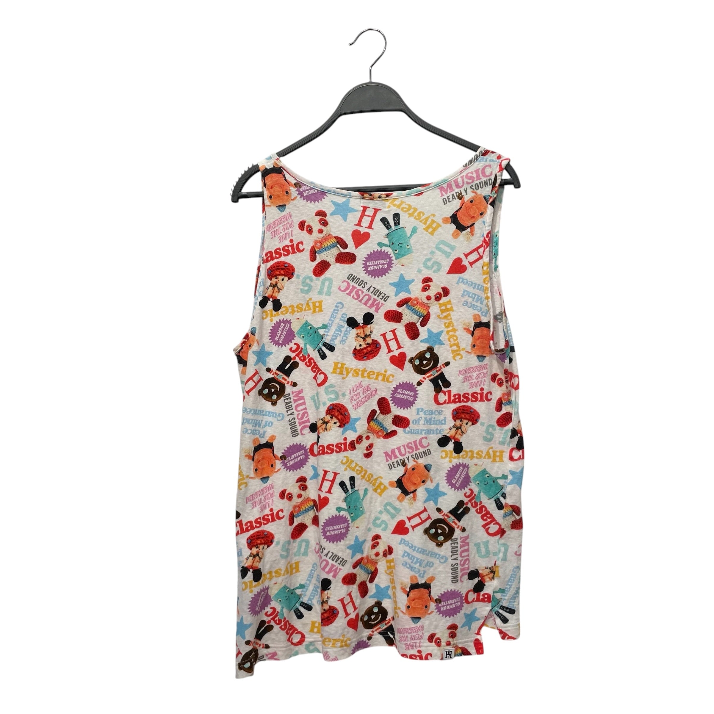 HYSTERIC GLAMOUR/SL Cut & Sew/All Over Print/Cotton/WHT/ view 2