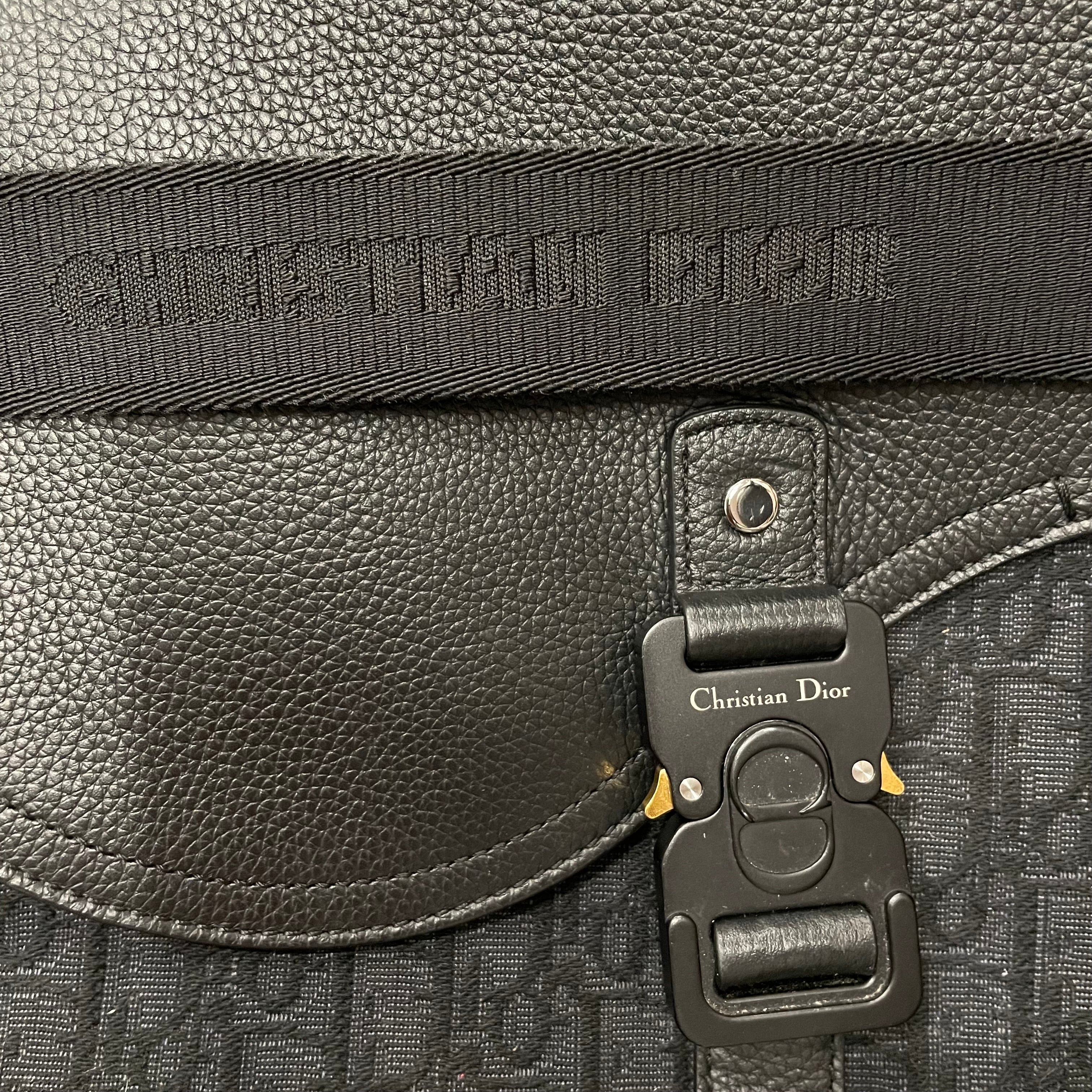 Christian Dior/Cross Body Bag/All Over Print/Leather/BLK/01BP 0254 view 8