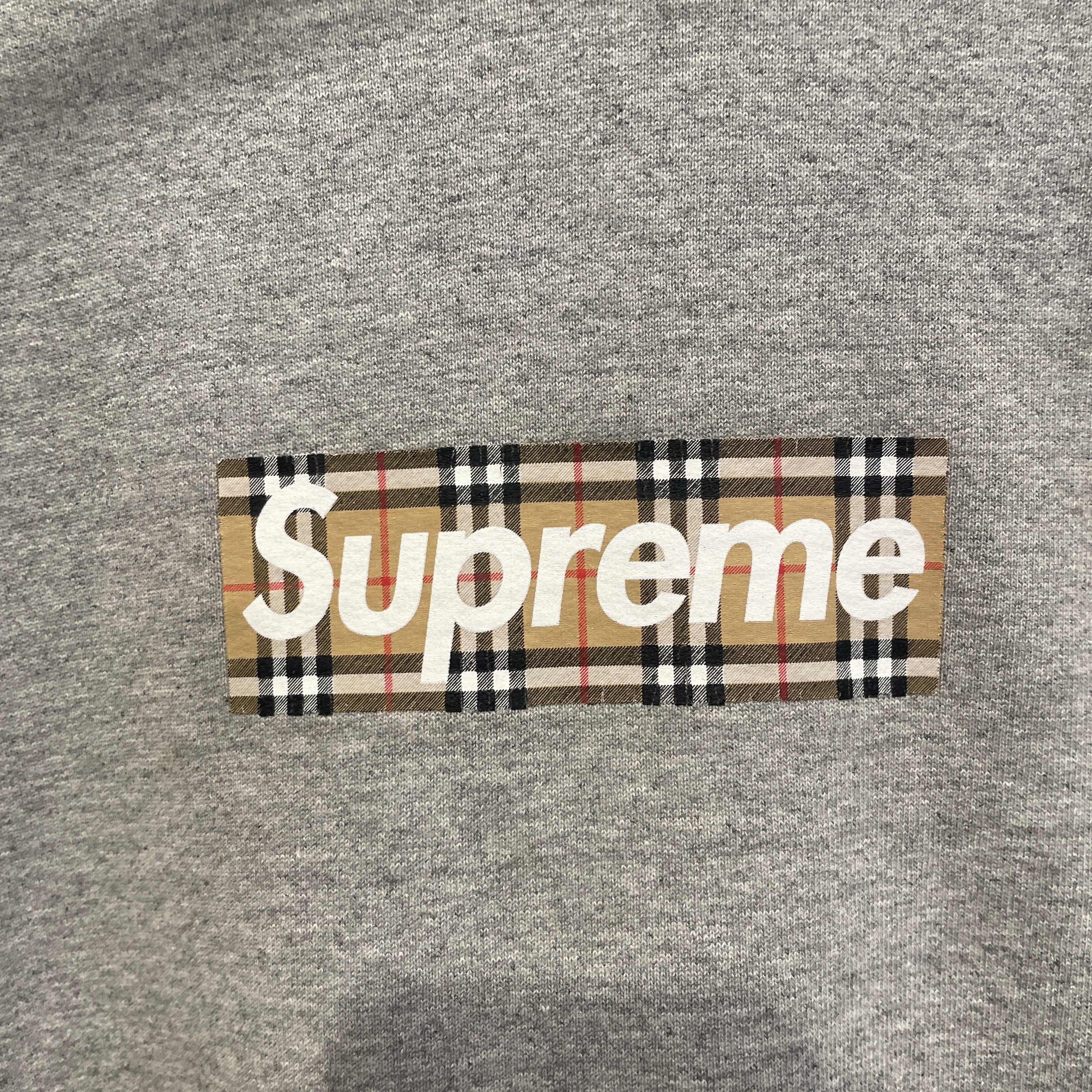 BURBERRY LONDON/Supreme/Hoodie/XL/Cotton/GRY/BOX LOGO STRIPE BURBERRY view 6