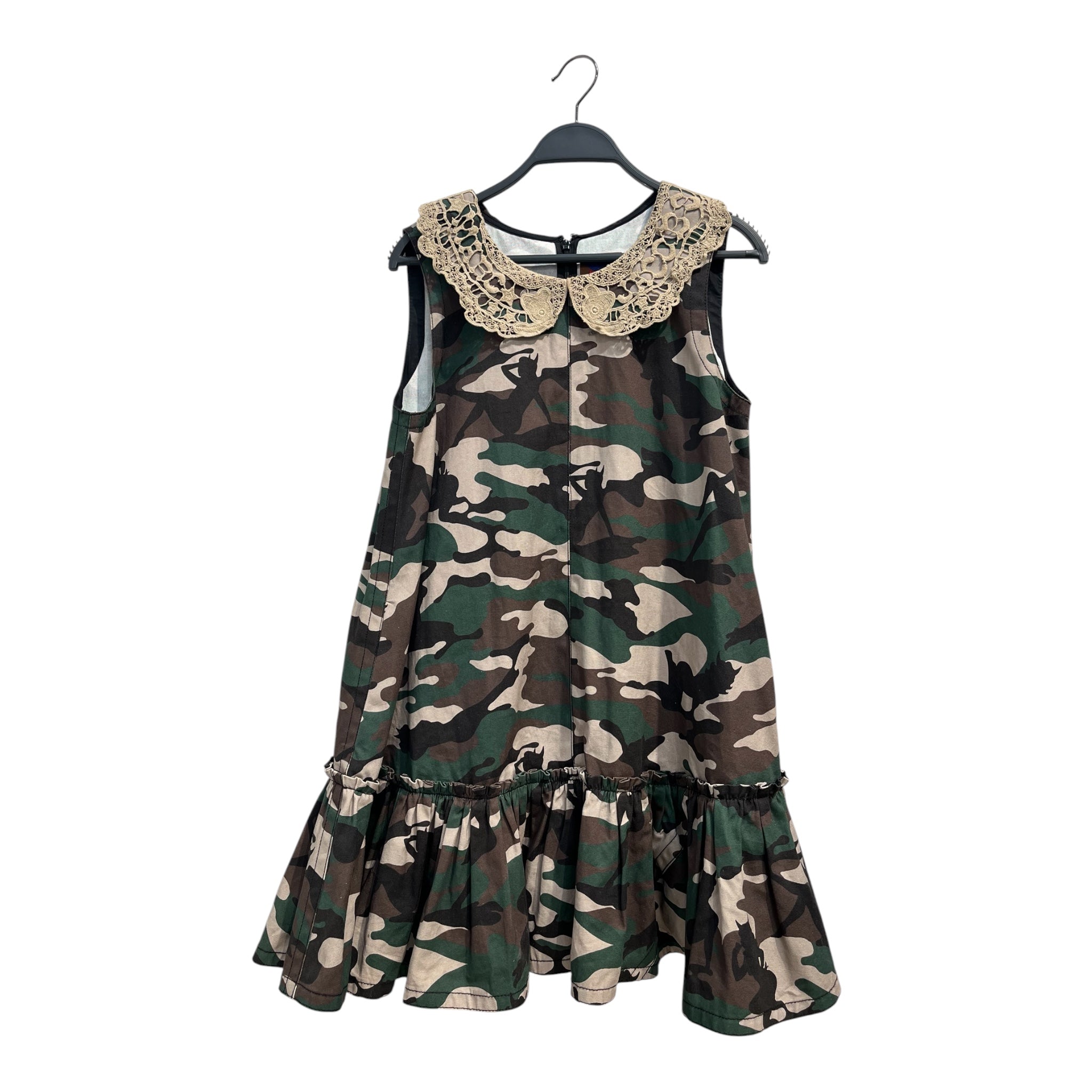 Heaven By Marc Jacobs/SL Dress/S/Camouflage/Cotton/GRN/DEMON LACE COLLAR 2021 view 1
