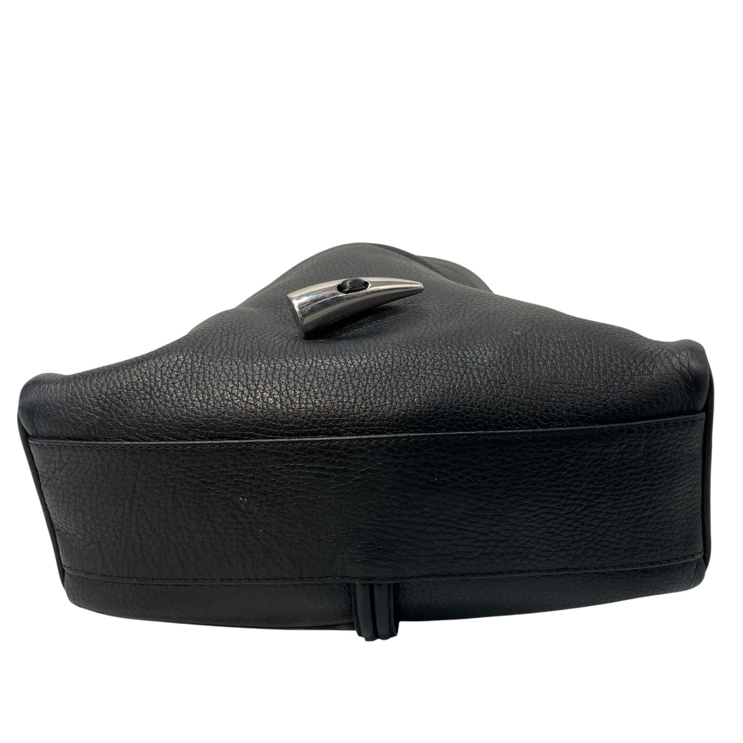 BURBERRY LONDON/Bag/Leather/BLK/Haymarket Check Horn Toggle view 4