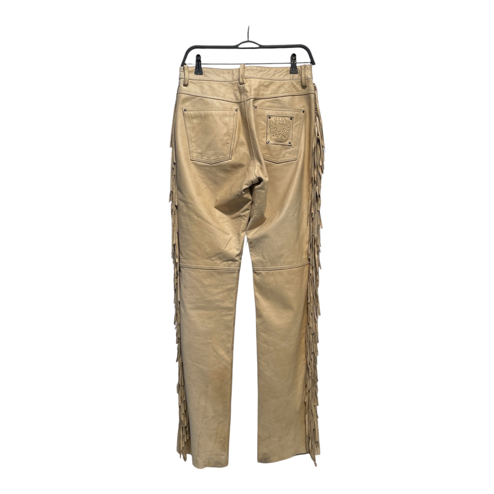 HARLEY DAVIDSON/Bootcut Pants/34/Leather/CRM/ view 2