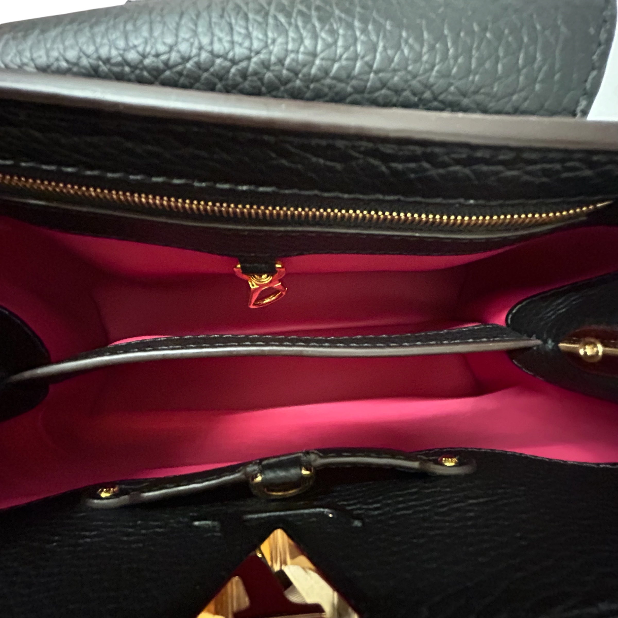 LOUIS VUITTON/Bag/Leather/BLK/CAPUCINES view 6