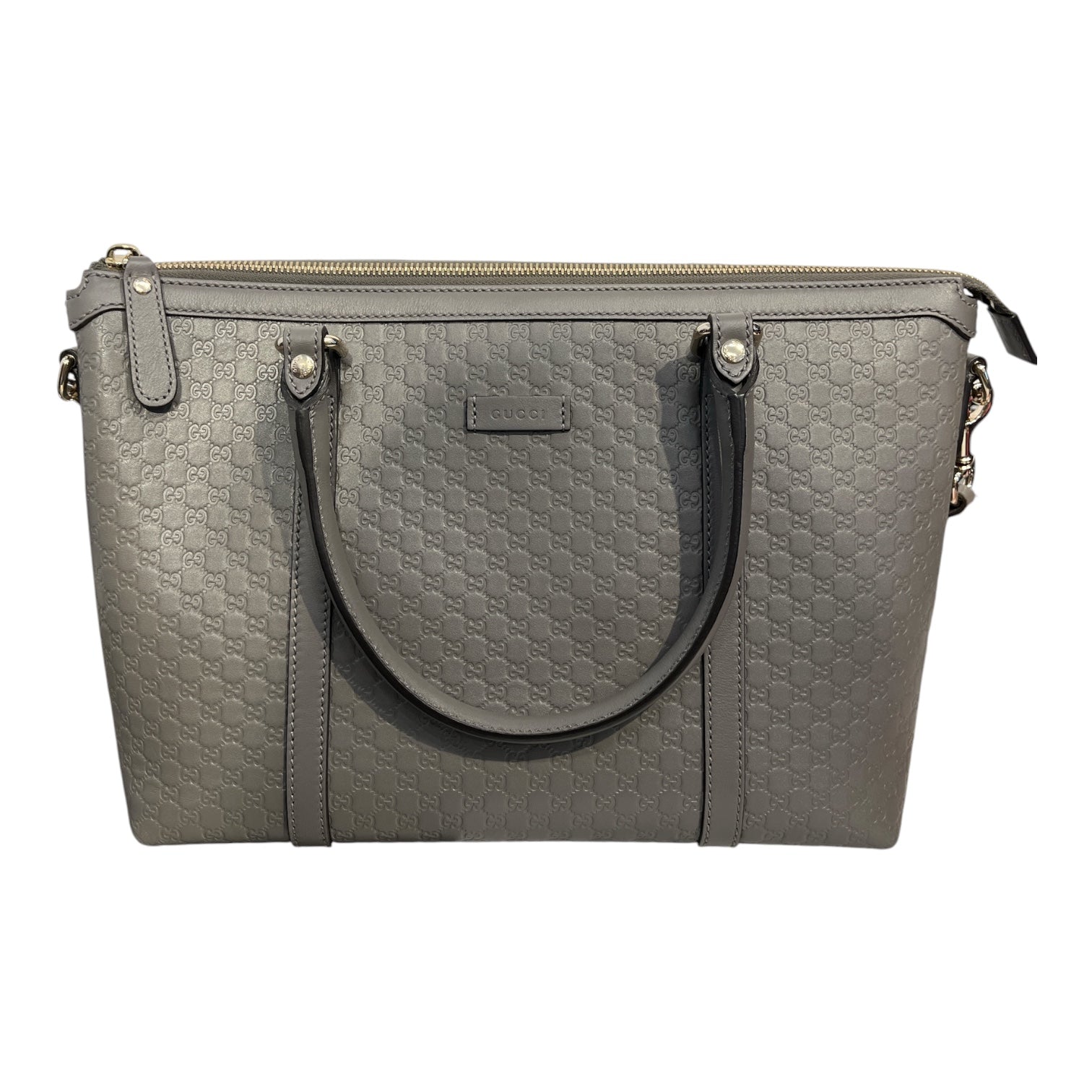 GUCCI/Hand Bag/Leather/GRY/microduccissima joy bag view 1