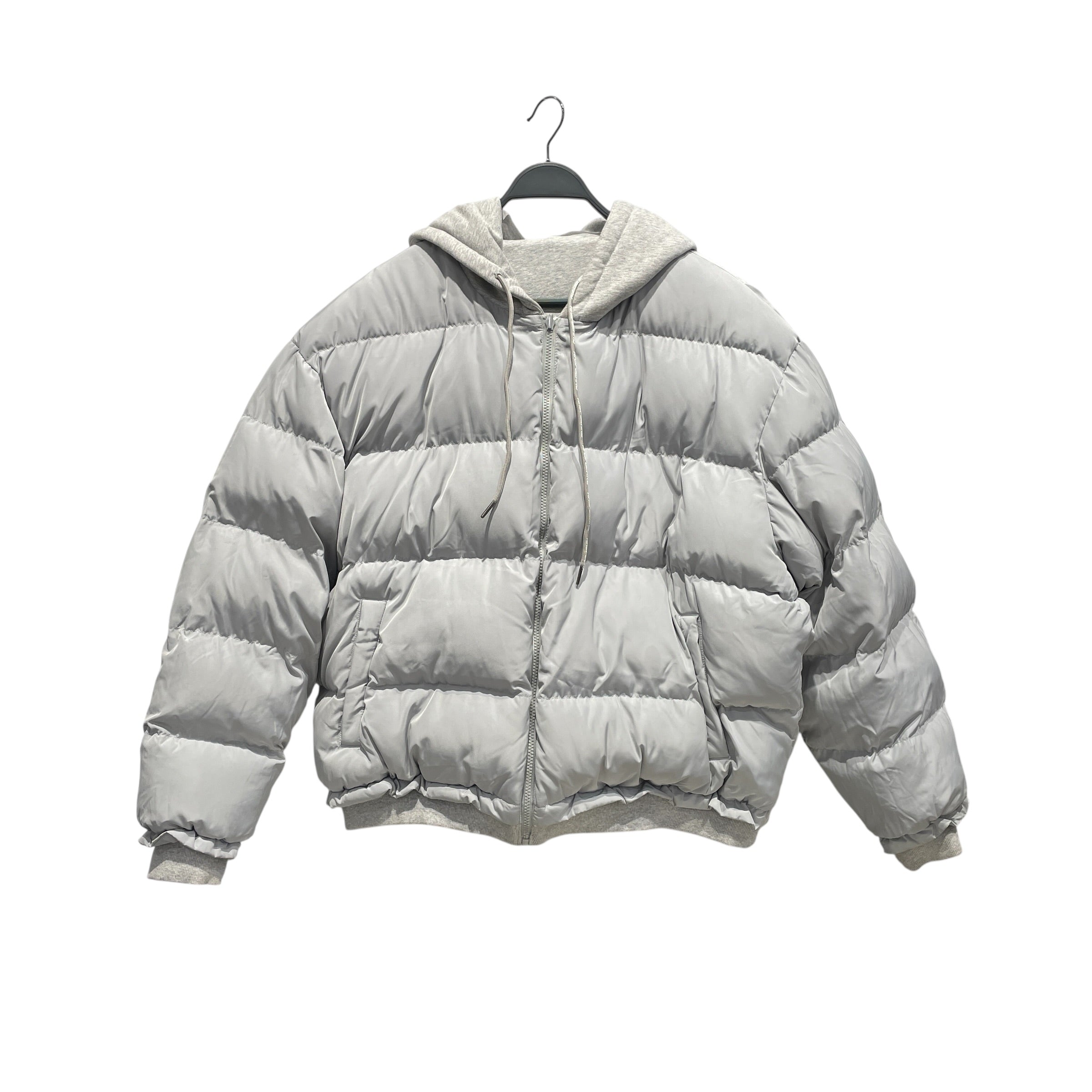 Raspberry Hills/Jacket/Cotton/GRY/Heavy Oversized Bomber Hoodie view 3
