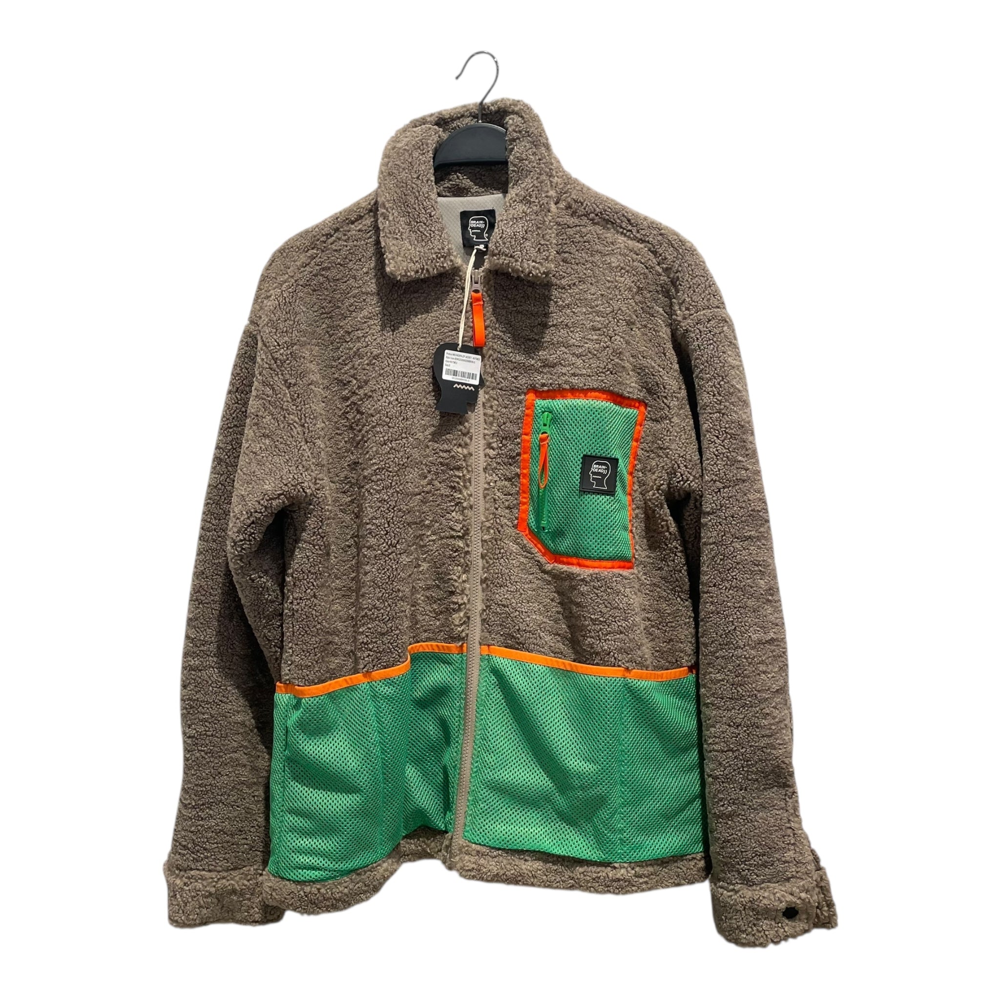 Brain Dead/Fleece Jkt/S/BRW/MULTI POCKET view 1