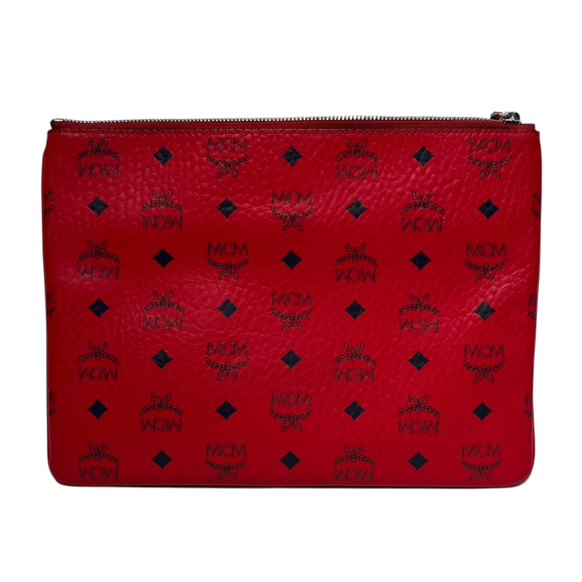 MCM/Pouch/Monogram/Leather/RED/puch/crossbody view 1