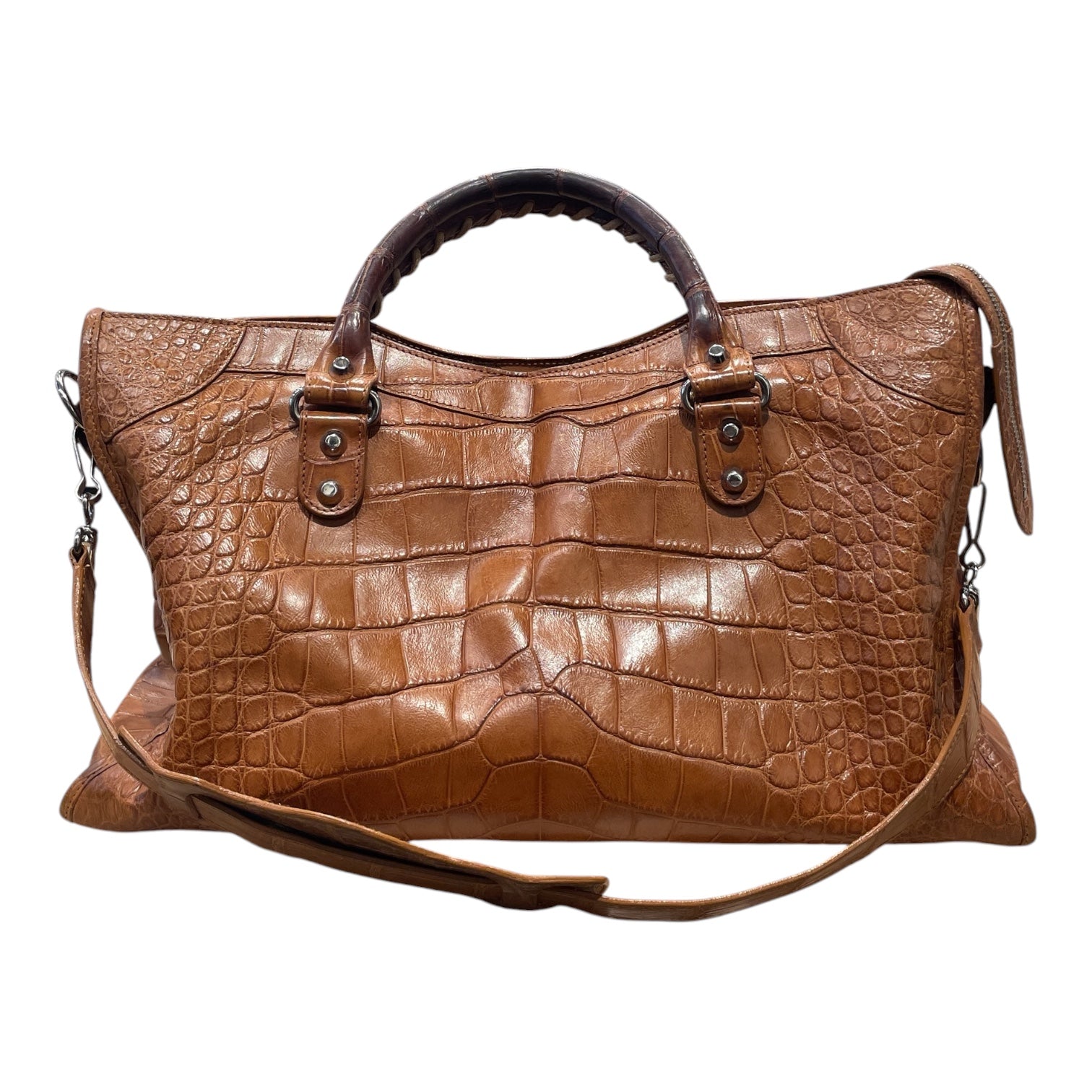 BALENCIAGA/Hand Bag/Leather/BRW/exotic city bag '07 view 2