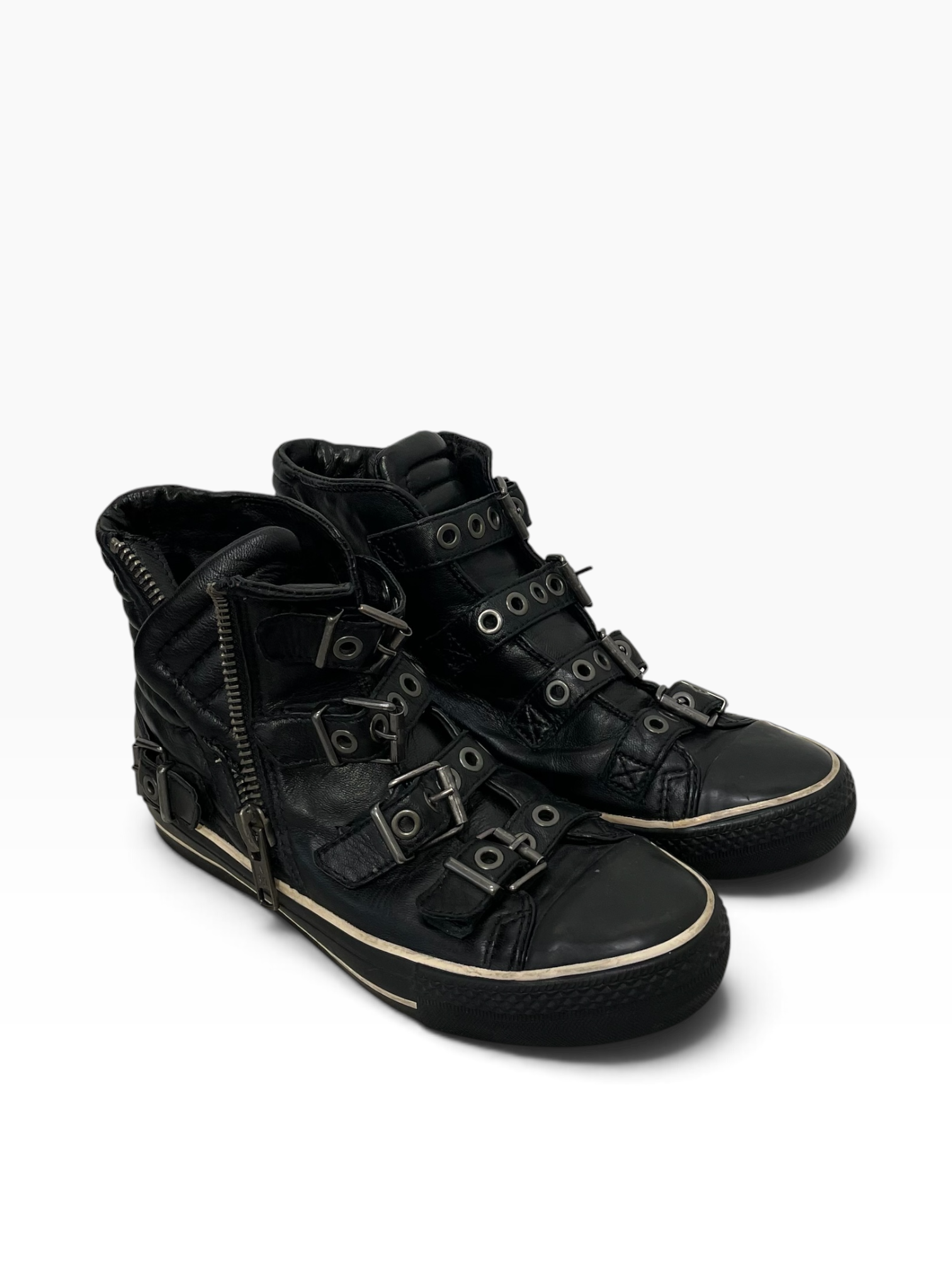 Ash/Hi-Sneakers/EU 39/Leather/BLK/MULTI BUCKLE view 1