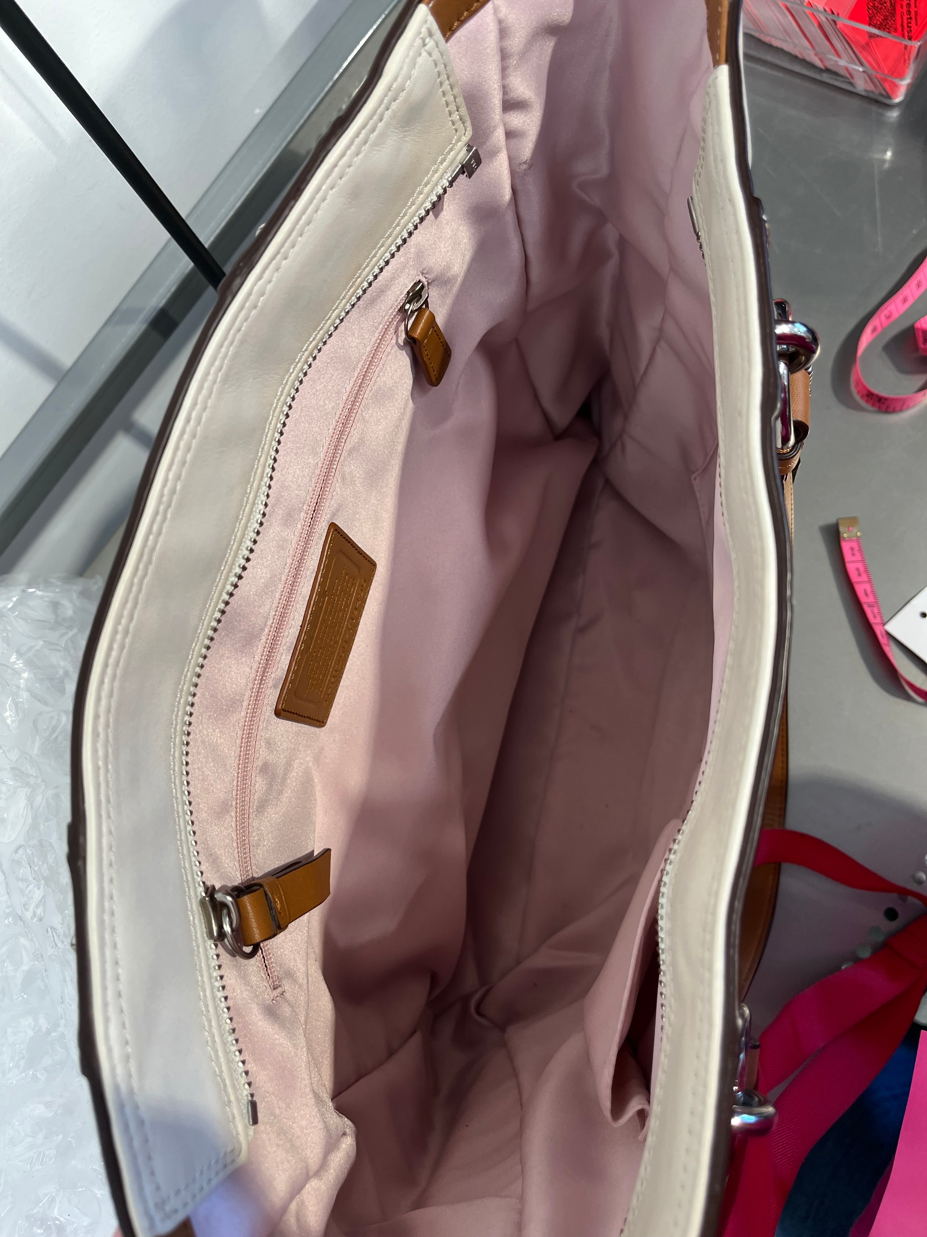 COACH/Hand Bag/Leather/CRM/GALLERY SHOULDER BAG view 5