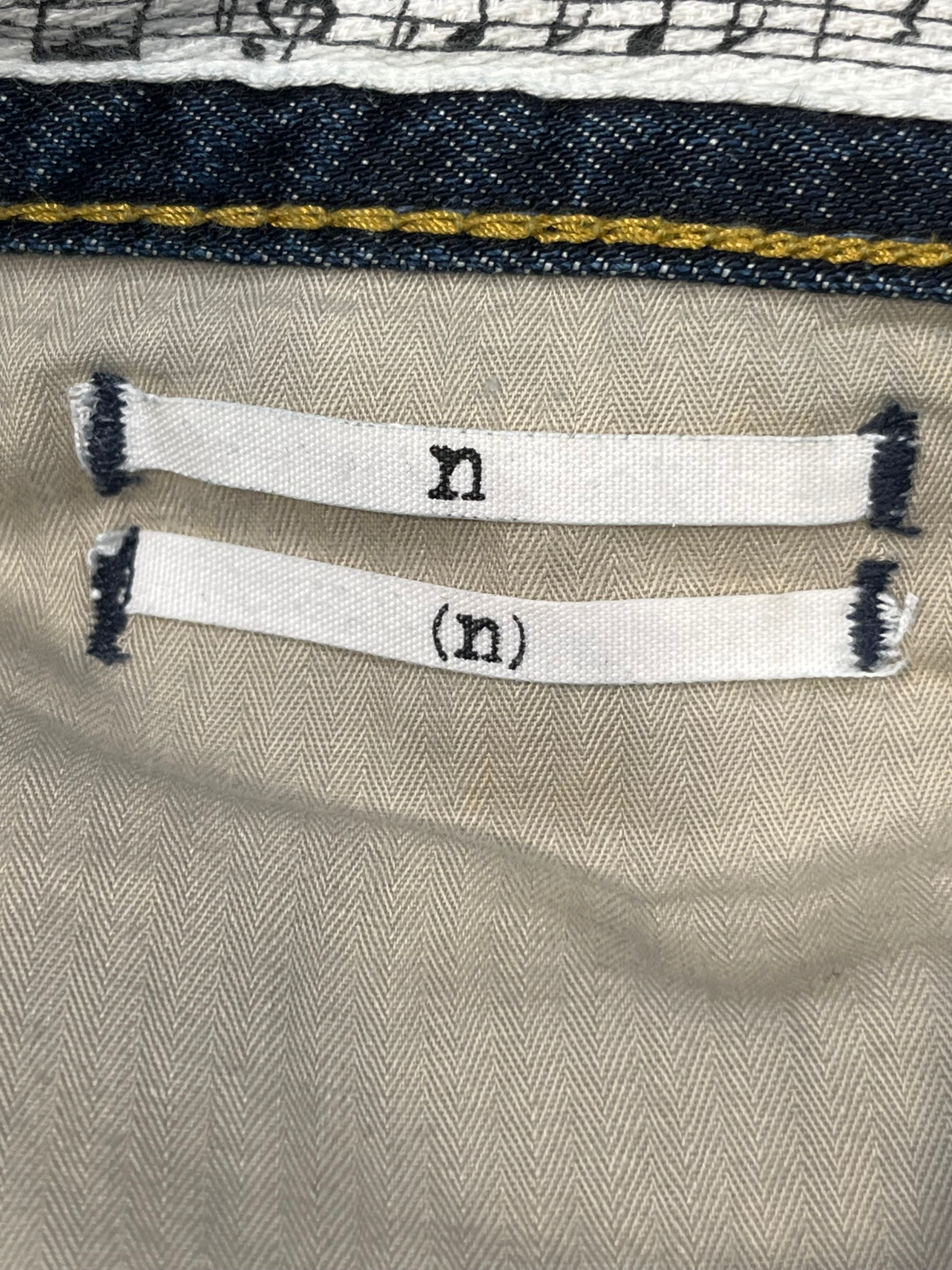 NUMBER (N)INE/Pants/32/Cotton/NVY/DEEP WASHED CAPRIS/MUSIC WAIST view 3