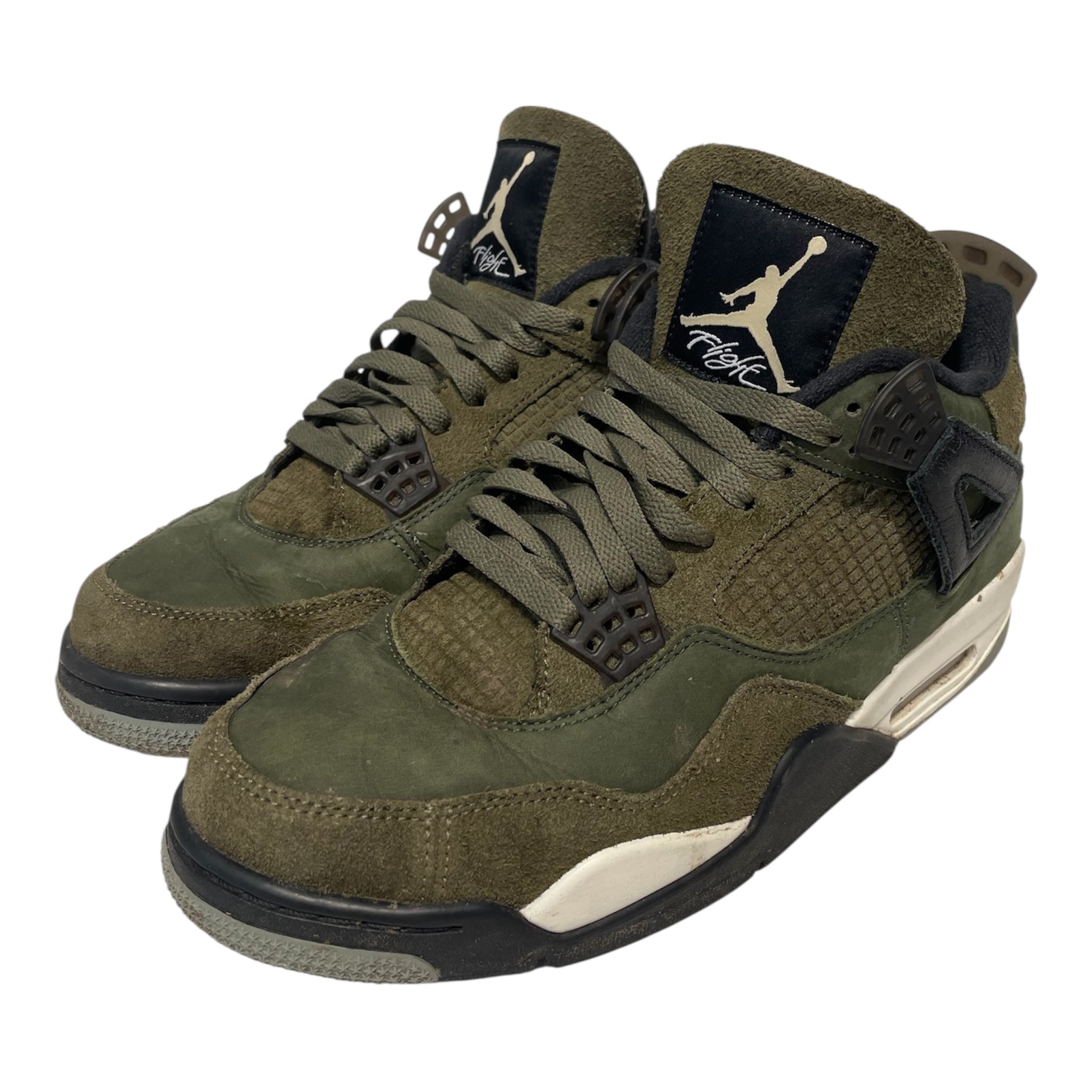 NIKE/AIR JORDAN 4 RETRO/Hi-Sneakers/US 10/Suede/GRN/FB9927-200 view 1