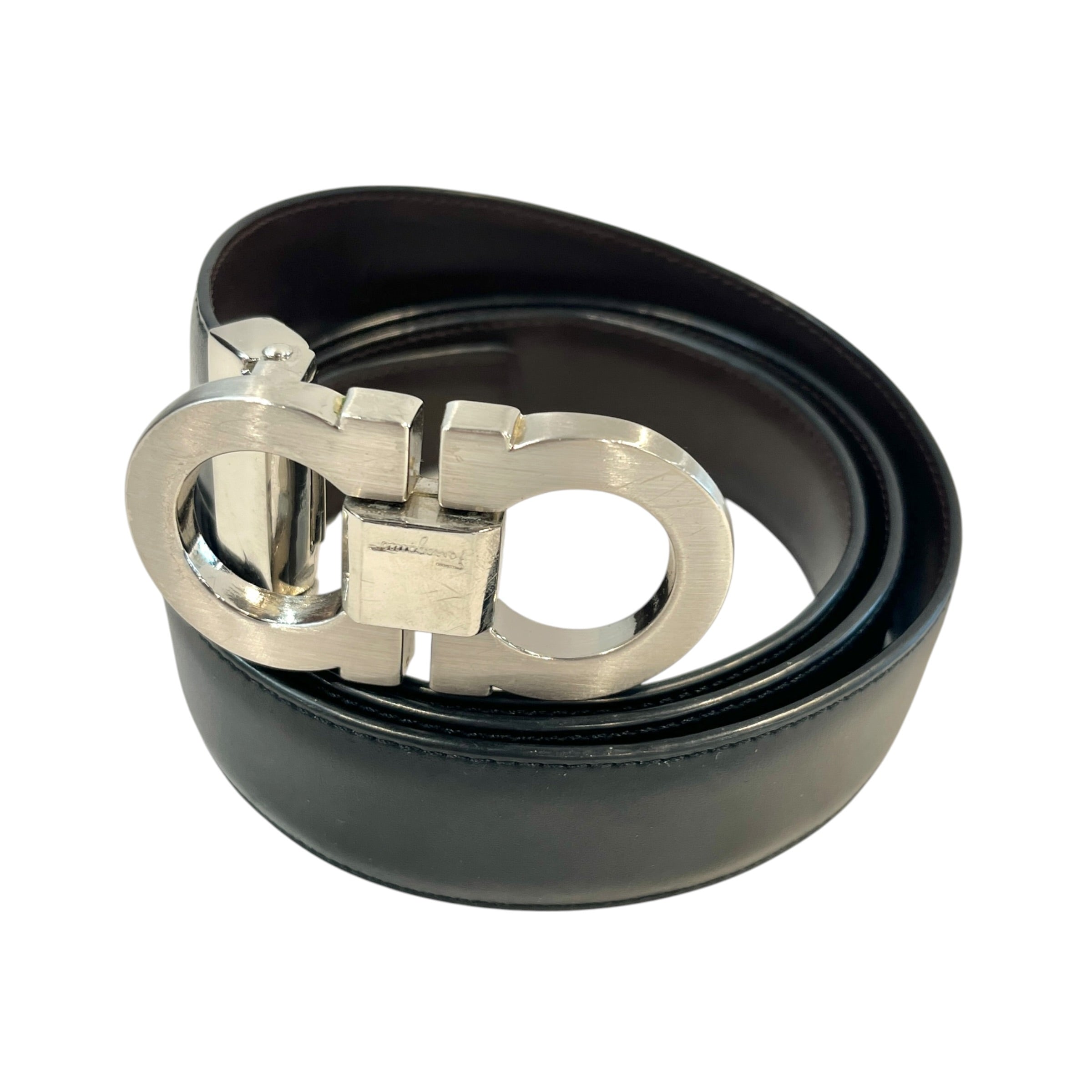 Salvatore Ferragamo/Accessories/Leather/BLK/M's/Small buckle view 1