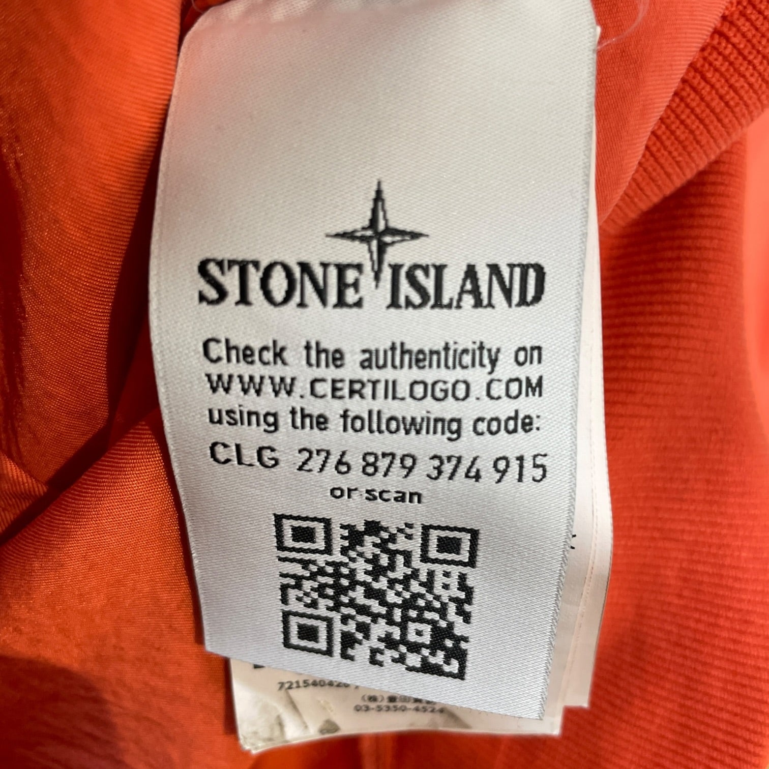 STONE ISLAND/Windbreaker/L/Nylon/ORN/NEON HIGH NECK ZIP UP view 4