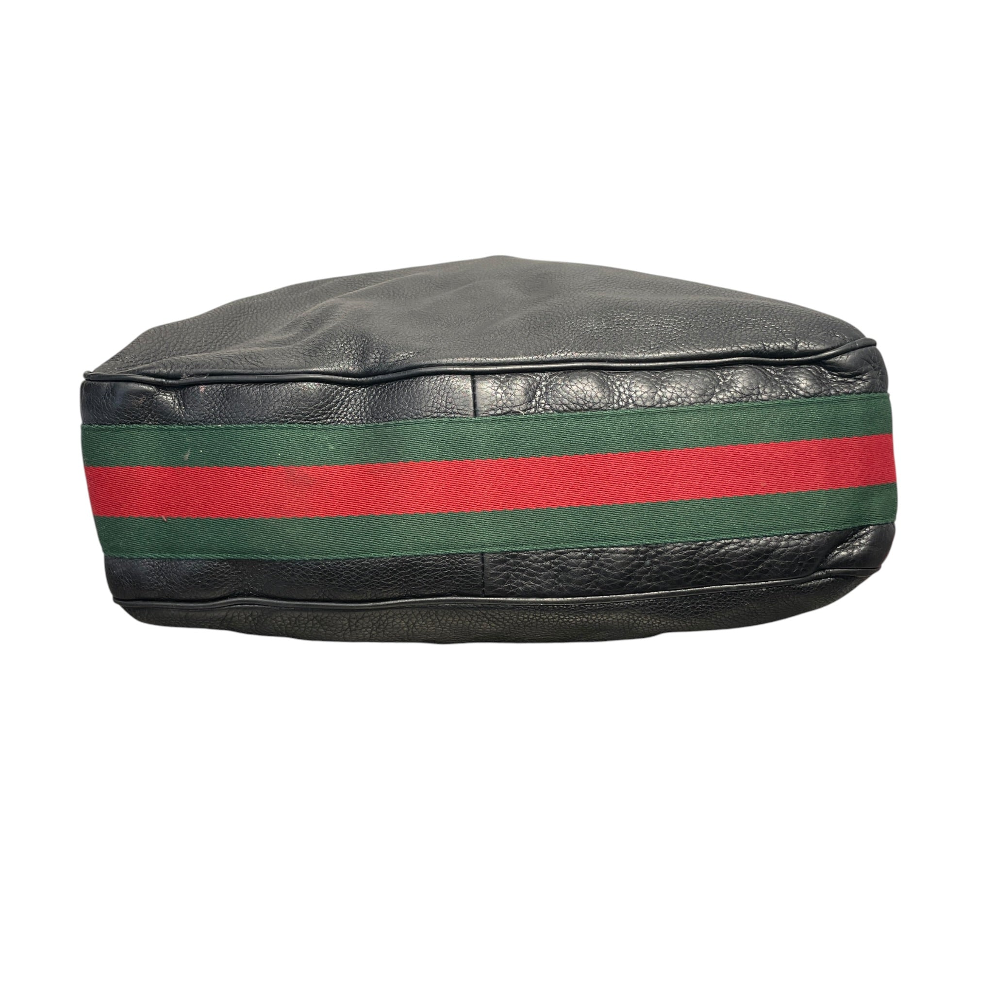 GUCCI/Hand Bag/Leather/BLK/heritage shoulder bag view 3