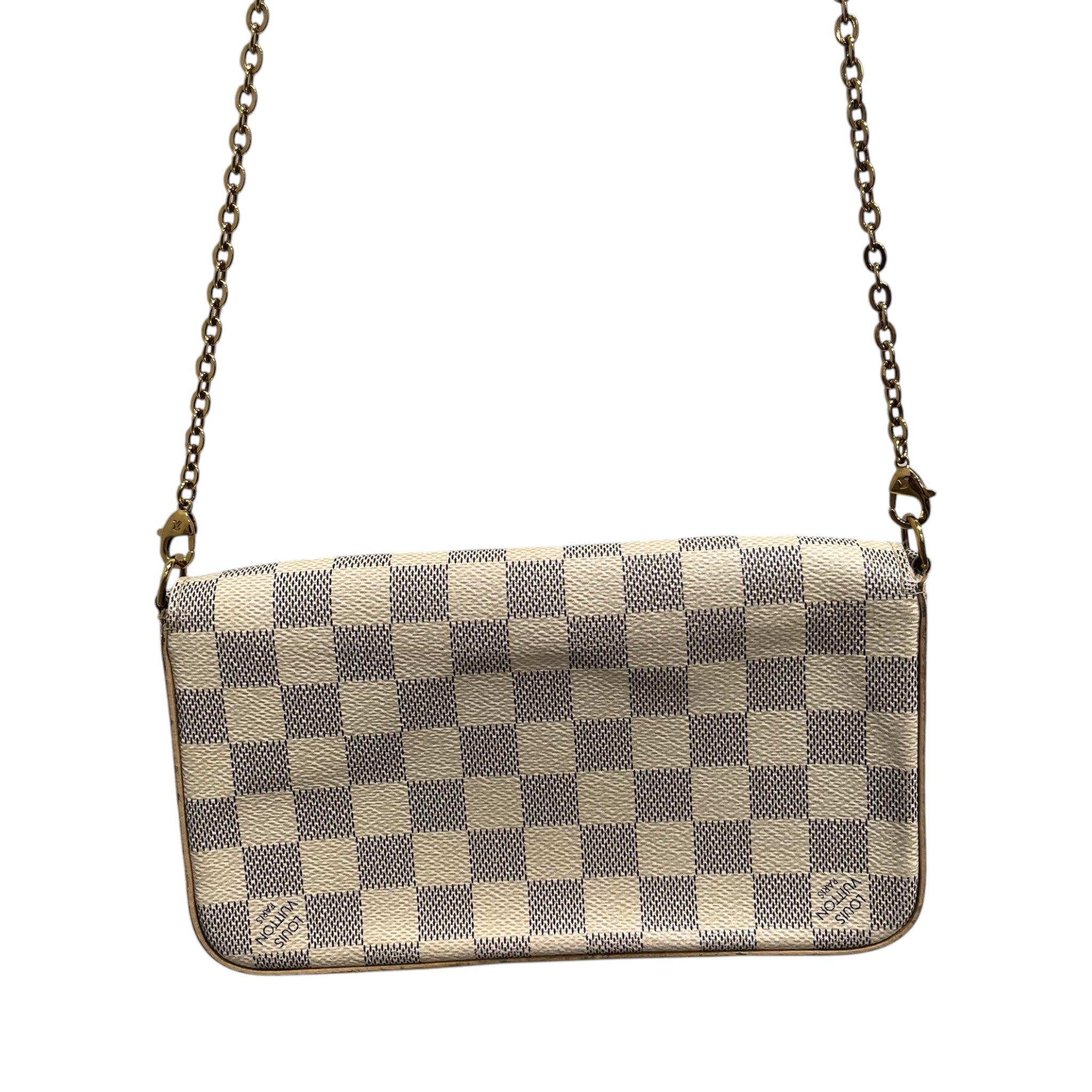LOUIS VUITTON/Cross Body Bag/Monogram/Leather/CRM/damier felicie pouchette view 4
