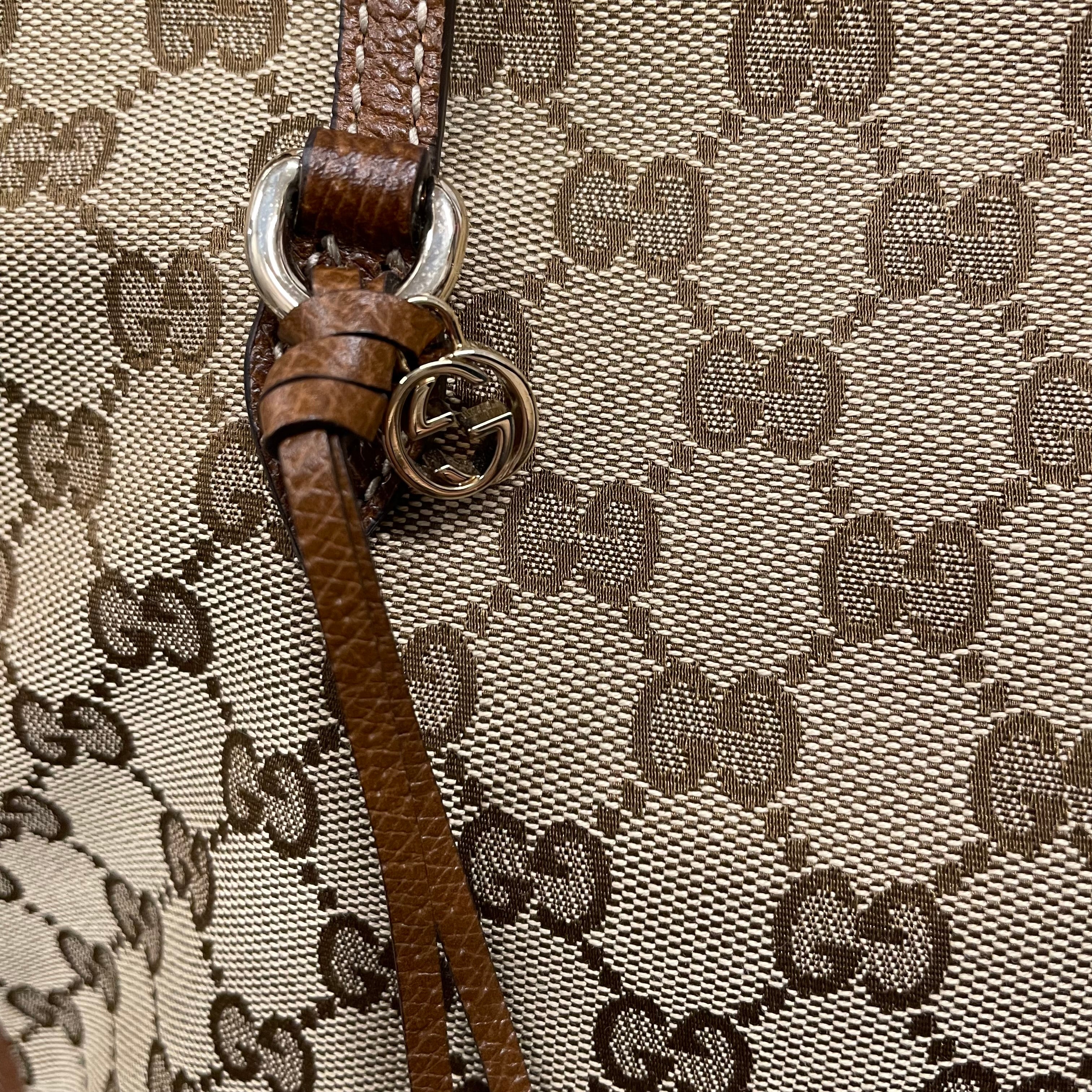 GUCCI/Tote Bag/Leather/BRW/MONOGRM CALFSKIN view 4