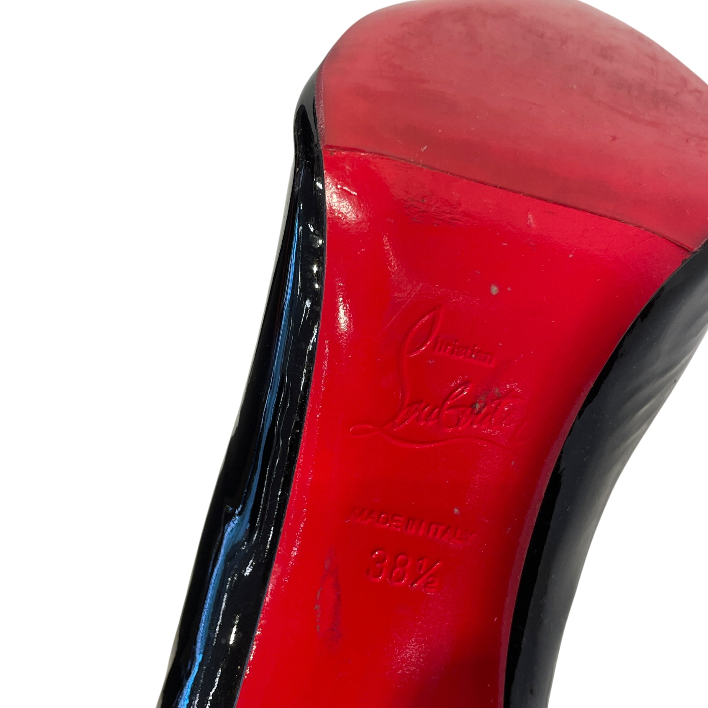 Christian Louboutin/Heels/EU 38.5/Leather/BLK/ view 7