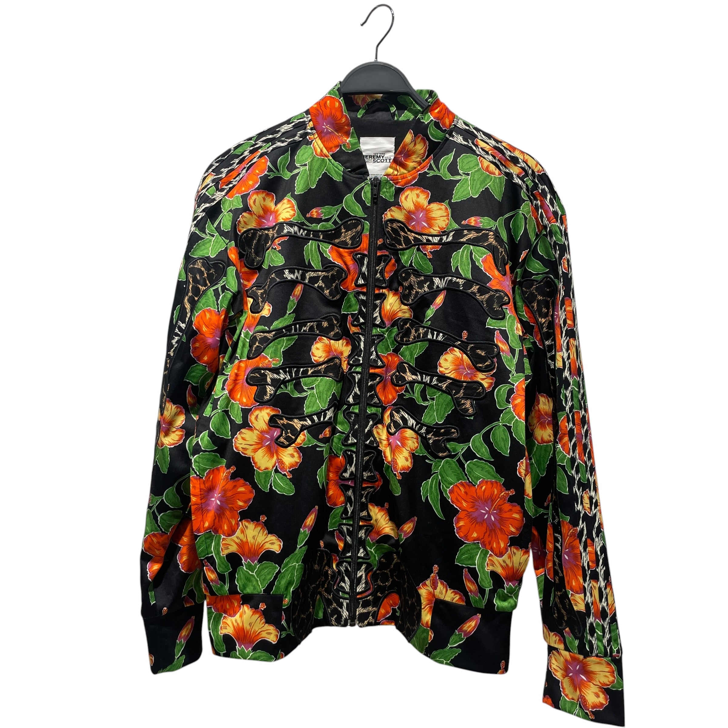 JEREMY SCOTT/Jacket/M/Polyester/MLT/All Over Print/Leopard bones view 1