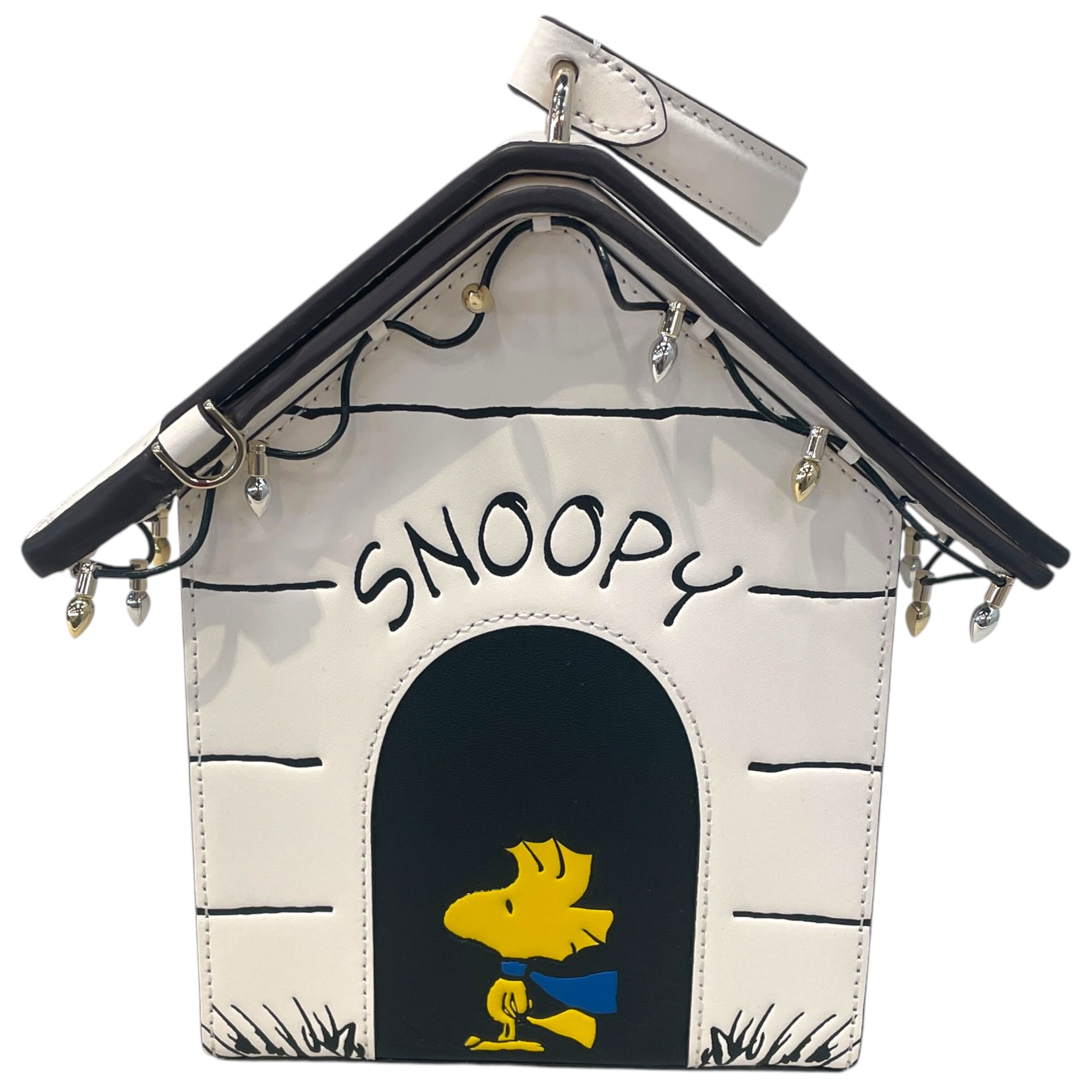 kate spade new york/PEANUTS/Hand Bag/WHT/Snoopy 3D Dog House view 1