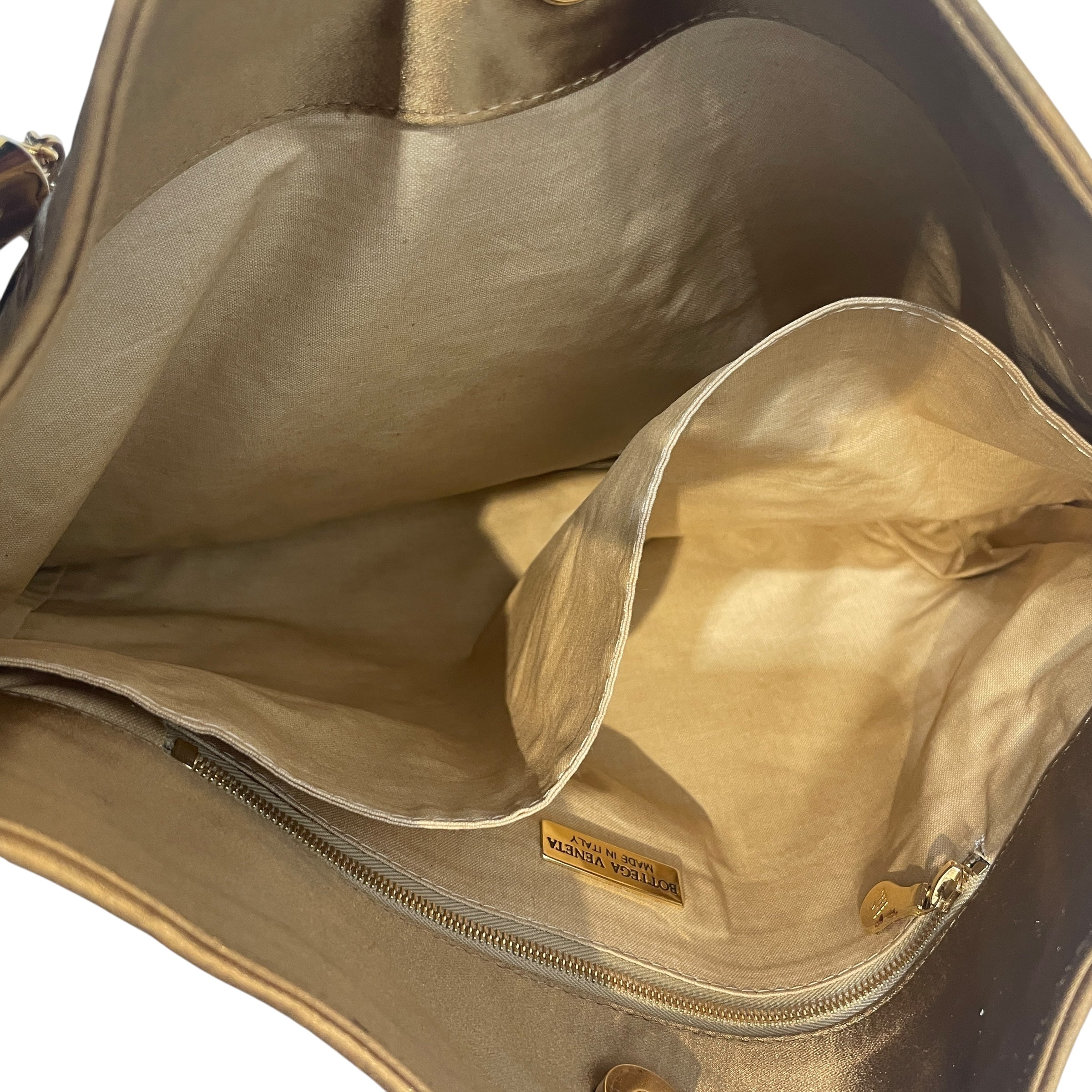 BOTTEGA VENETA/Tote Bag/Nylon/GLD/Gold Weave Tote view 4
