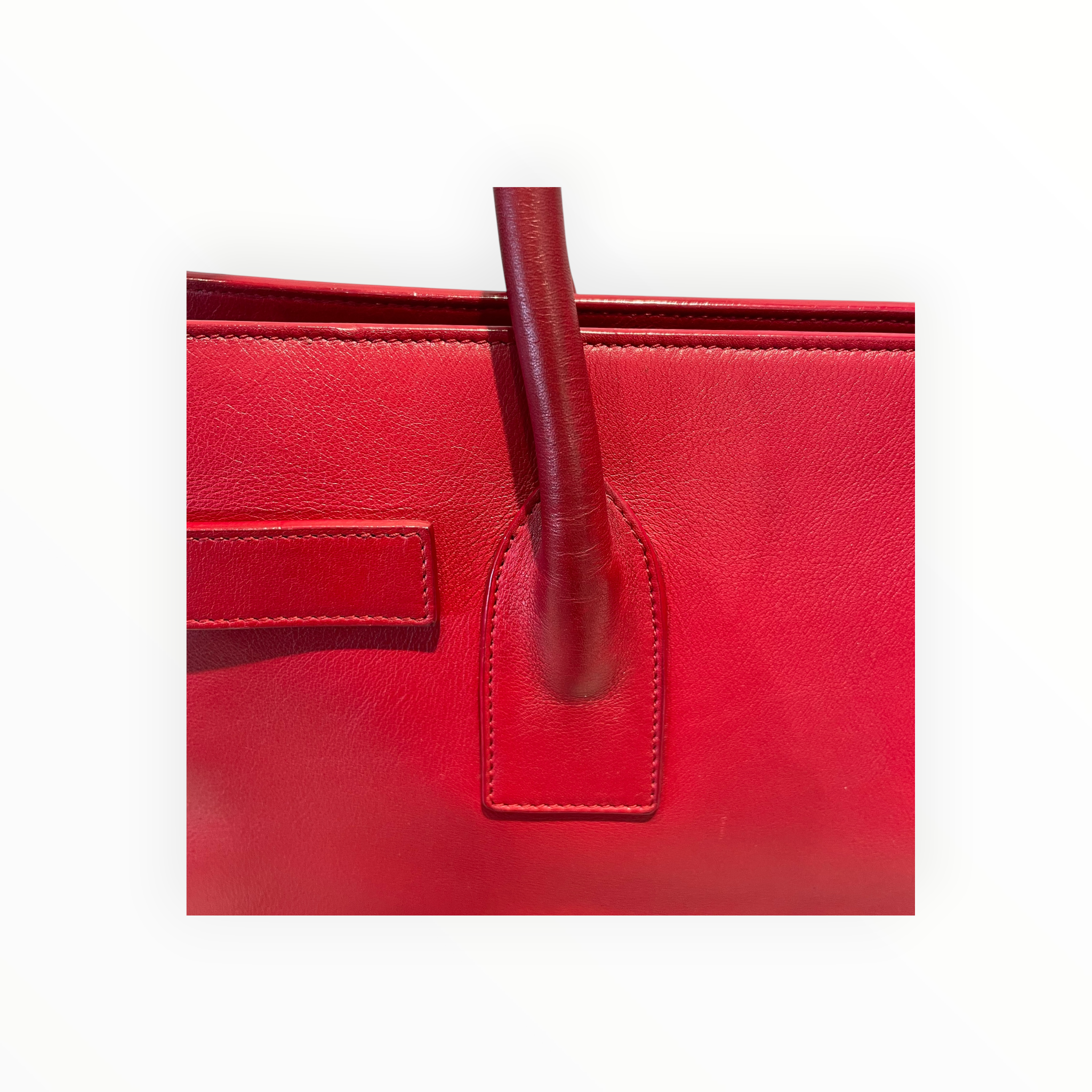 YVES SAINT LAURENT/Hand Bag/Leather/RED/Sac De Jour view 13
