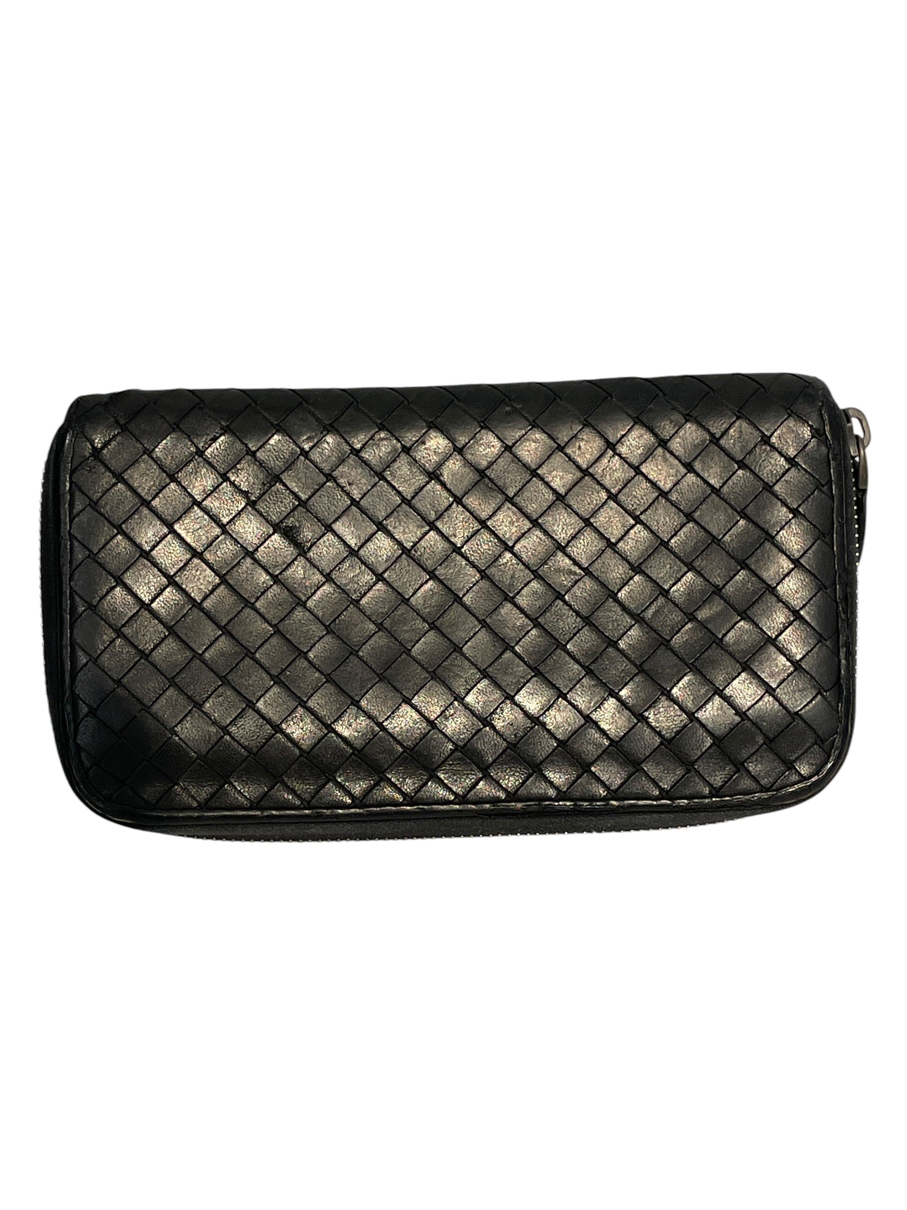 BOTTEGA VENETA/Long Wallet/Leather/BLK/L's/92x6YB6 view 1