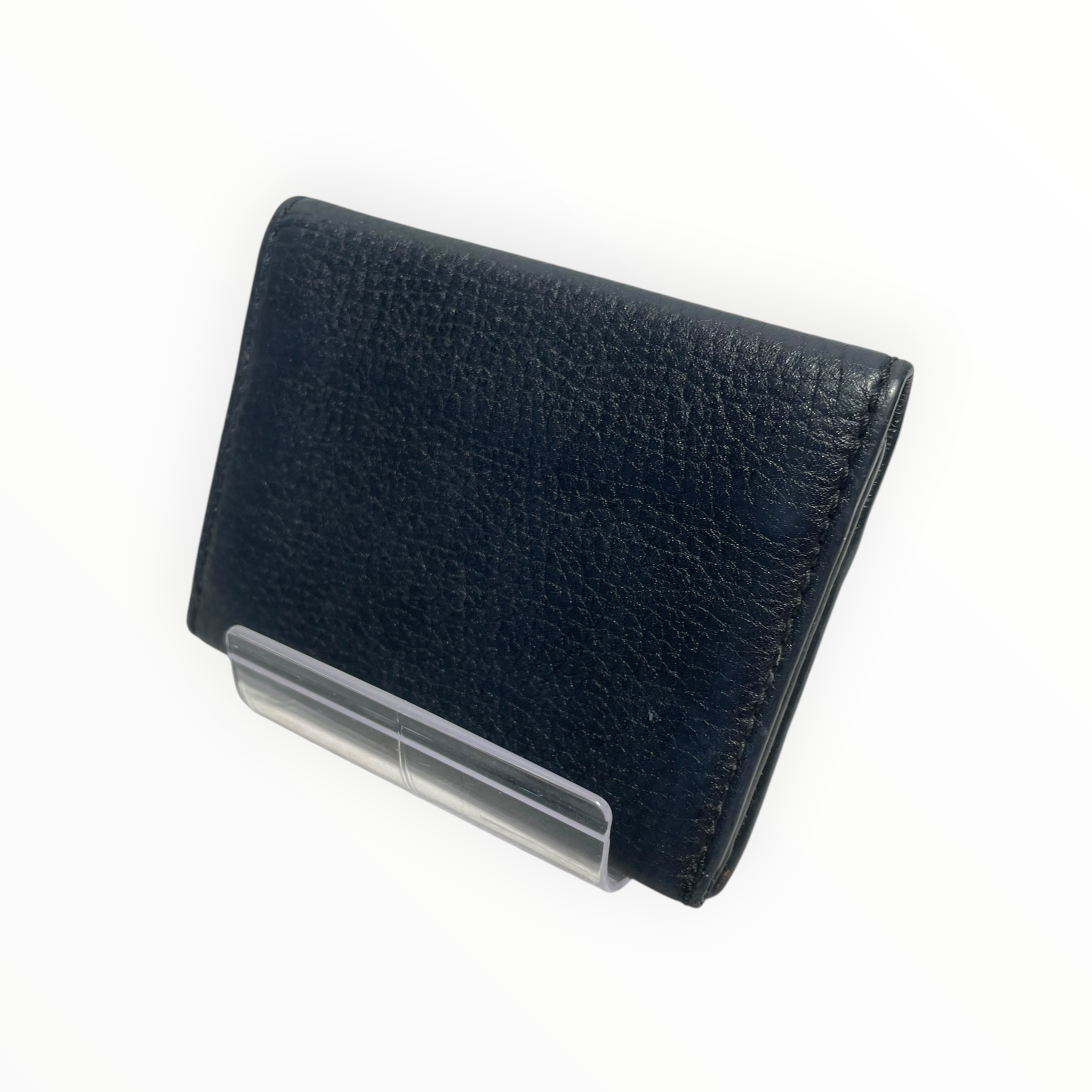 CELINE/Bifold Wallet/Leather/BLK/L's/studded wallet view 2