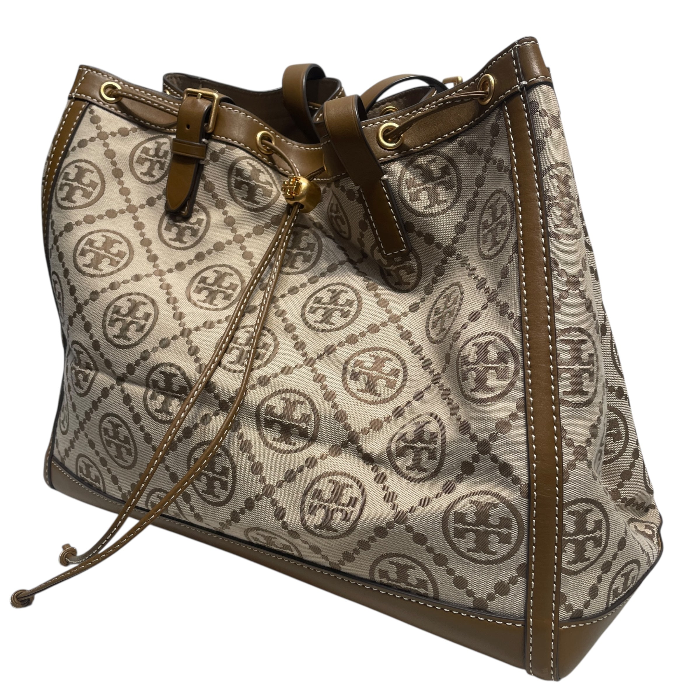 TORY BURCH/Hand Bag/Monogram/Leather/BRW/TORY BURCH JACQUARD BELL BAG view 6
