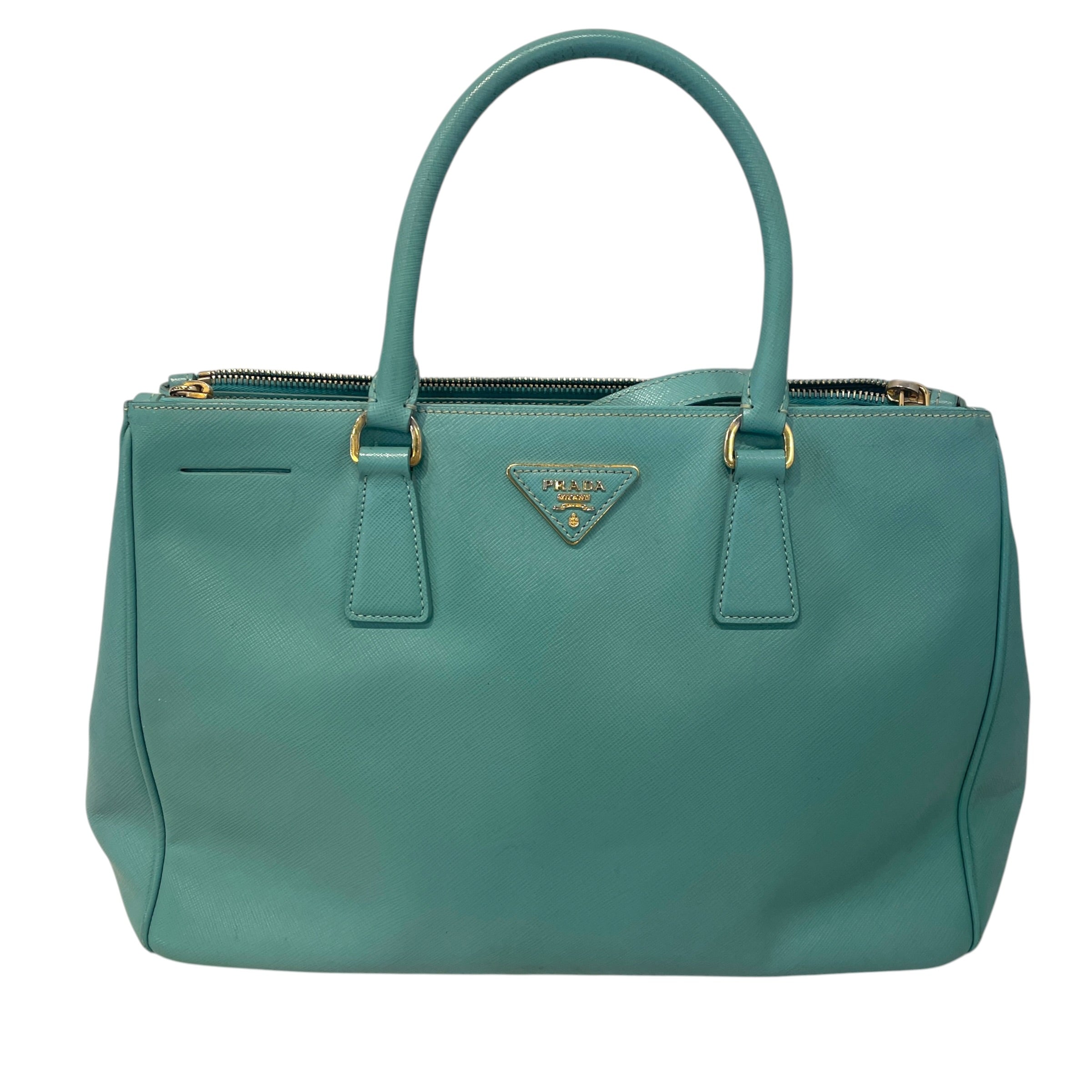 PRADA/Bag/Leather/GRN/SAfiano Leather tote view 1