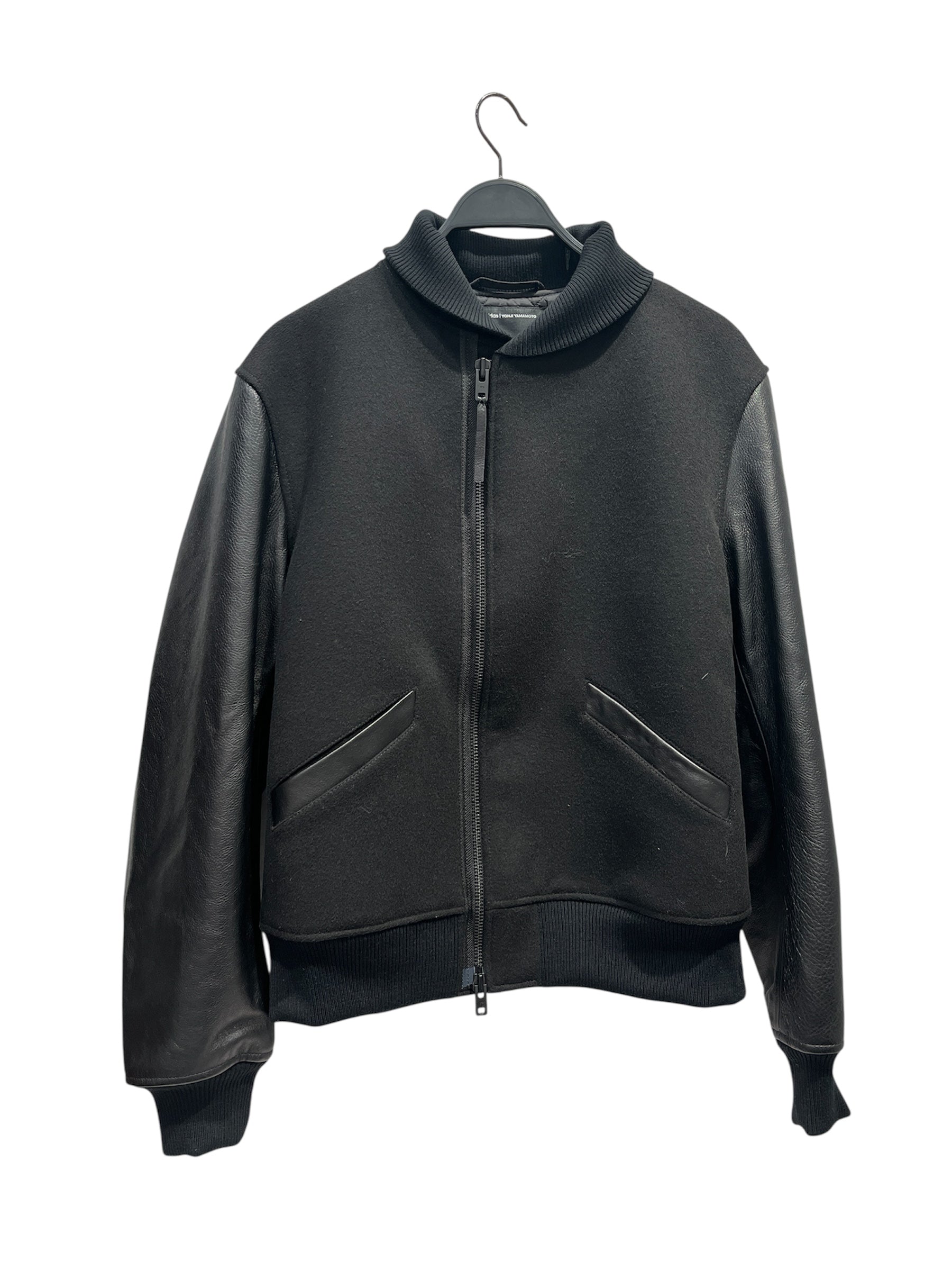 Y-3/Jacket/S/Cotton/BLK/Graphic/RIBBED BOMBER JACKET view 1