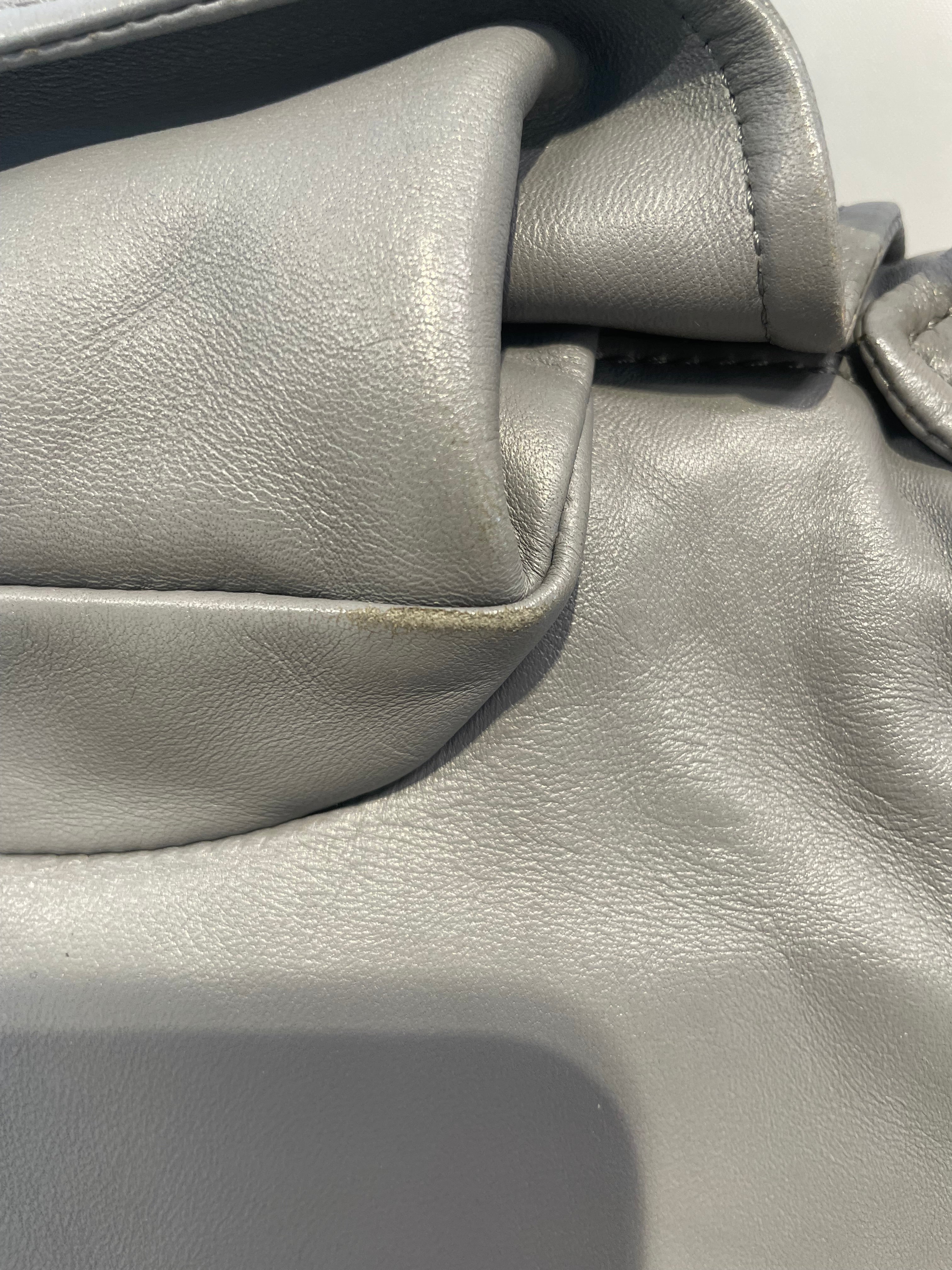 MOSCHINO/Cross Body Bag/Leather/GRY/BIKER LEATHER JKT BAG view 5