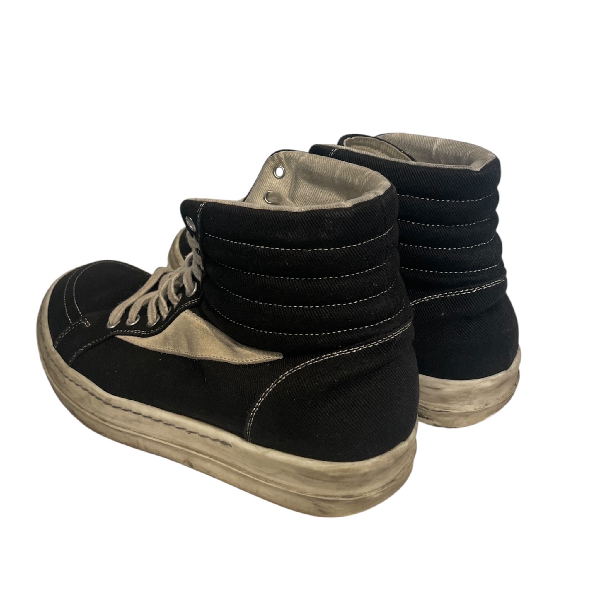 RICK OWENS DRKSHDW/Hi-Sneakers/EU 42/Cotton/BLK/hi top rick vans view 2