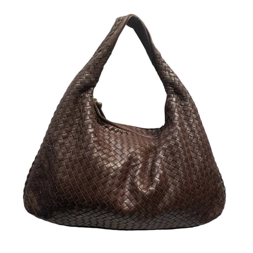BOTTEGA VENETA/Tote Bag/Lambskin/BRW/WOVEN TOTE view 1