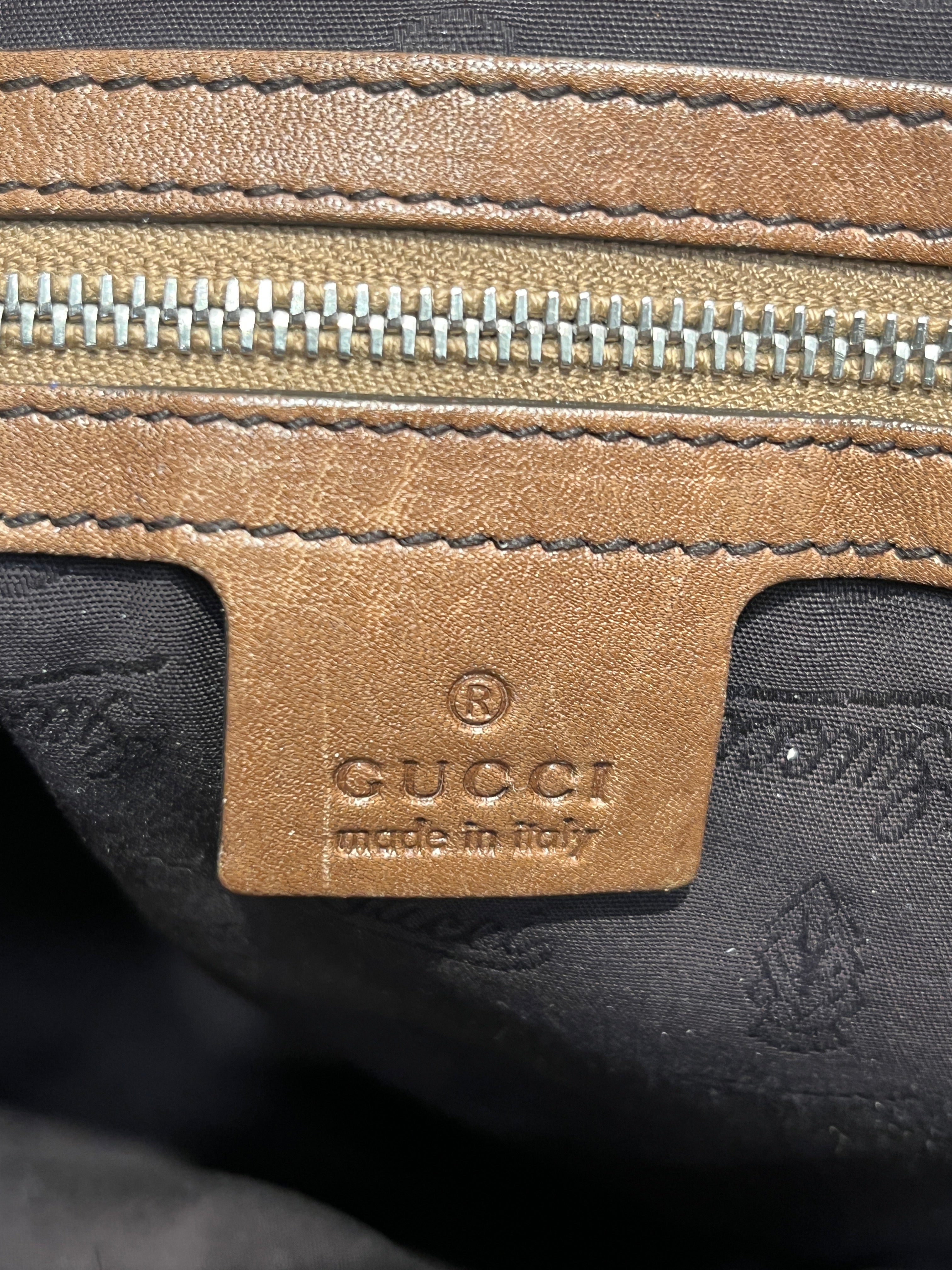 GUCCI/Bag/Leather/BRW/BAMBOO BAR TOTE BAG view 6