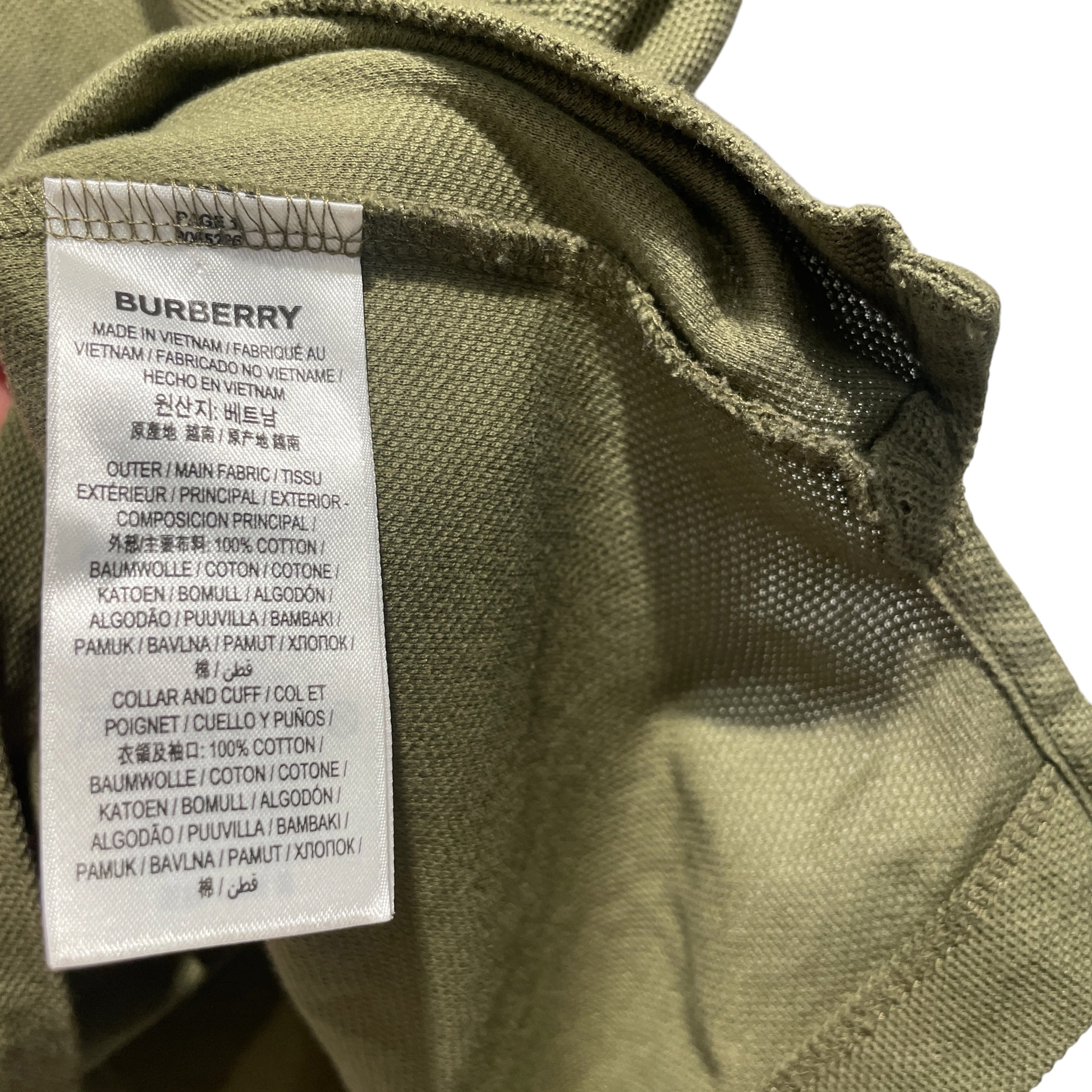 BURBERRY LONDON/Polo Shirt/M/Cotton/GRN/ view 4
