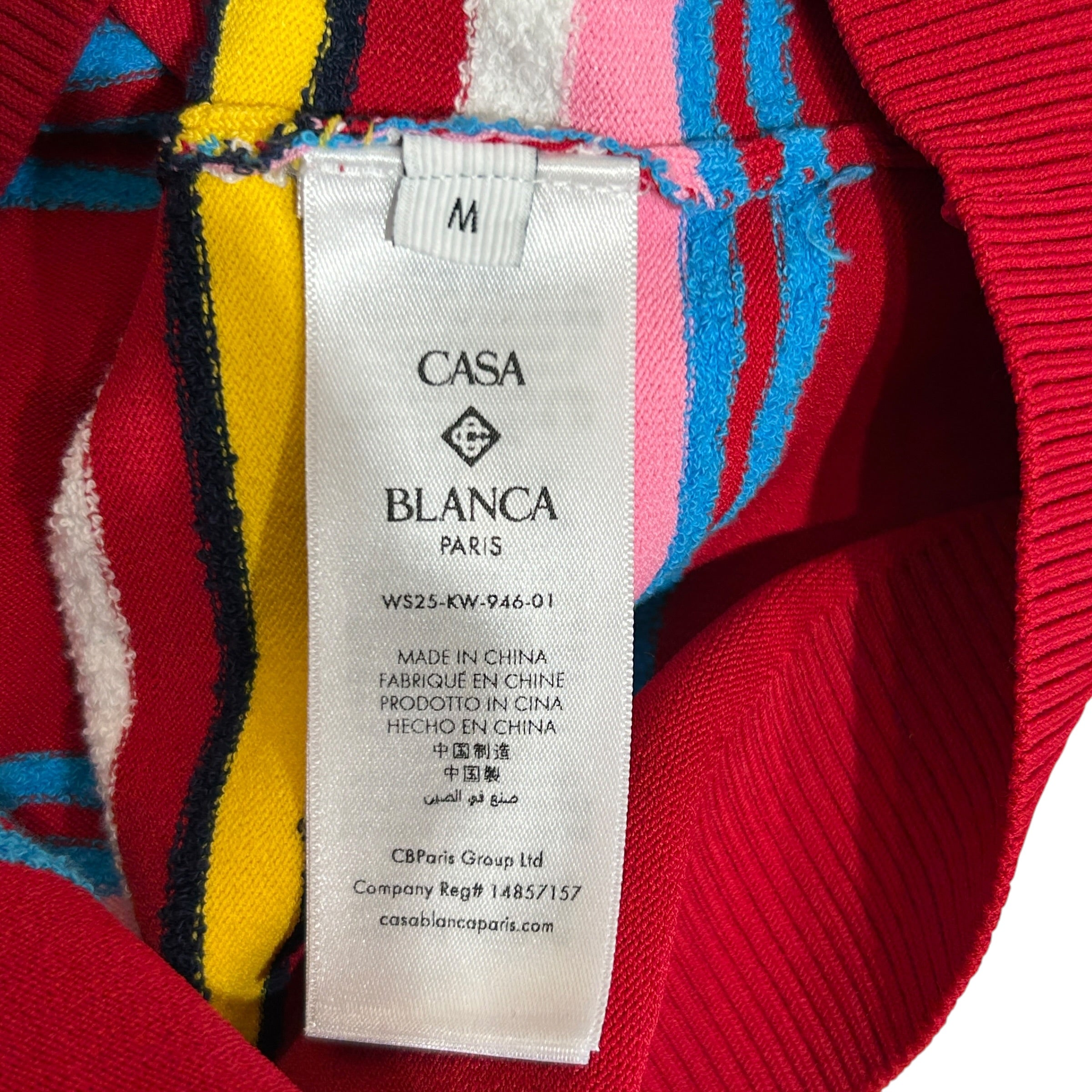 CASABLANCA/Polo, Rugby/M/Stripe/Cotton/RED/blue/pink/yellow stripes view 4