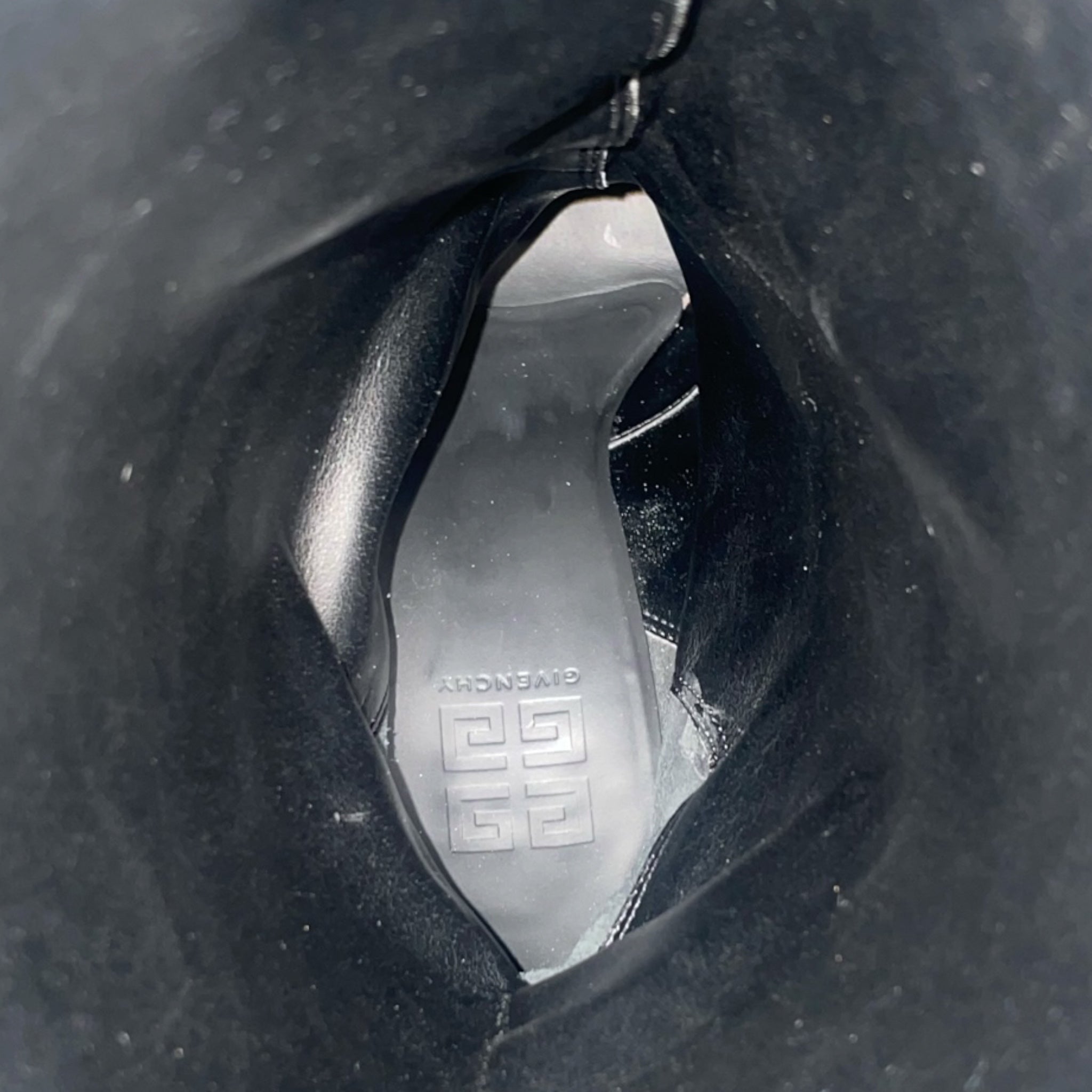 GIVENCHY/Long Boots/US 9/Leather/BLK/SHARK LOCK BOOT view 3