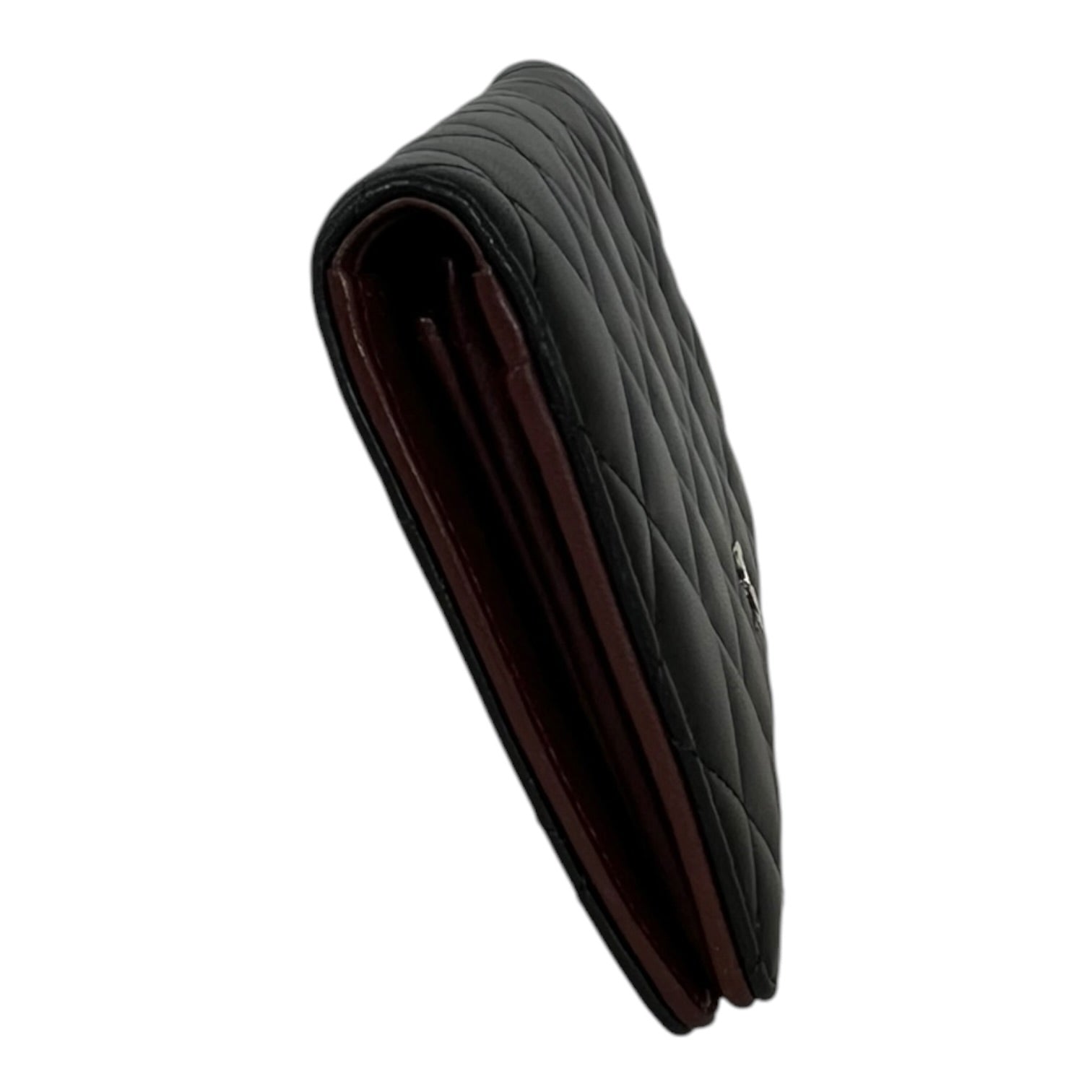 CHANEL/Long Wallet/Leather/BLK/L's/QUILTED LEATHER view 3