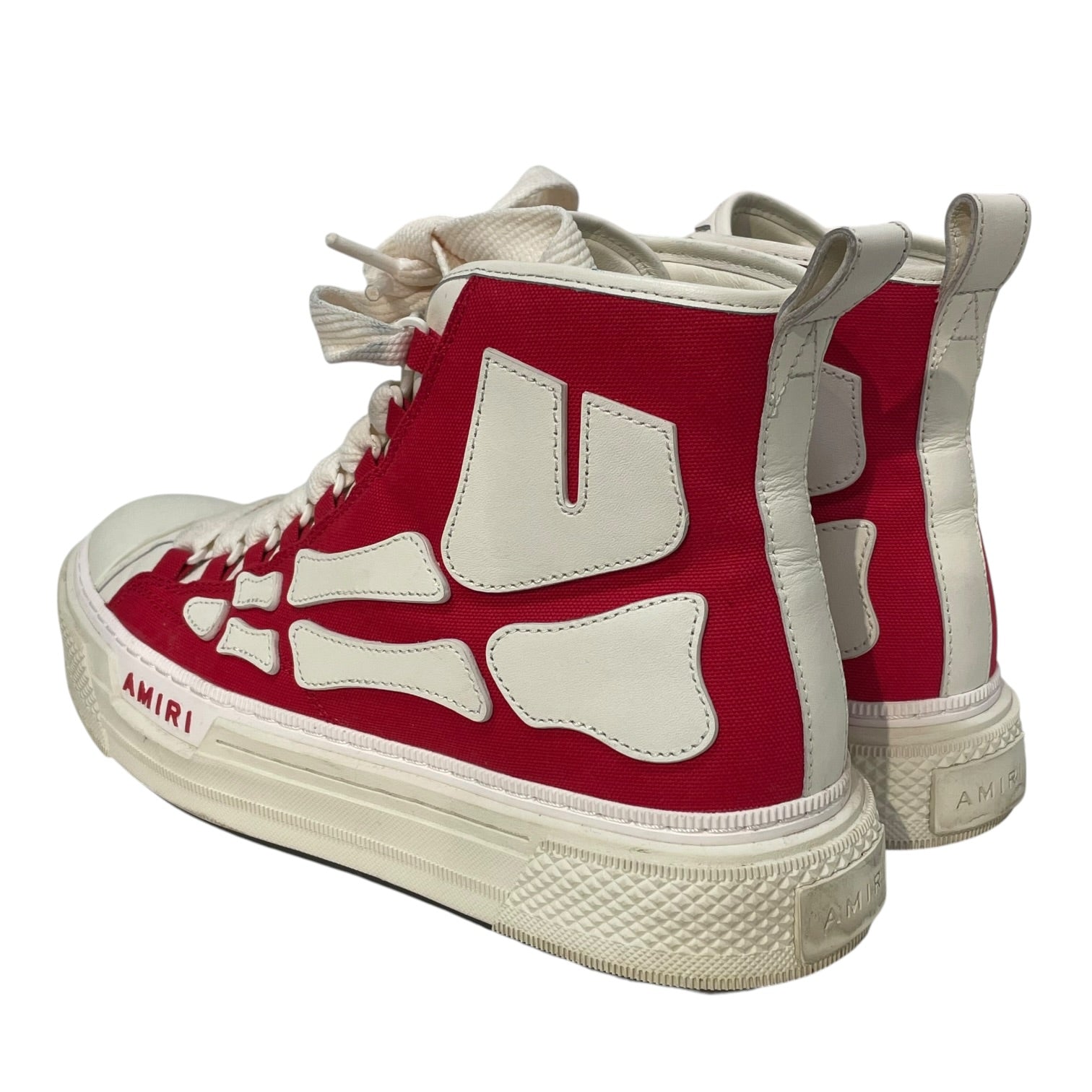 AMIRI/Hi-Sneakers/US 11/Leather/RED/SKEL COURT HI view 2